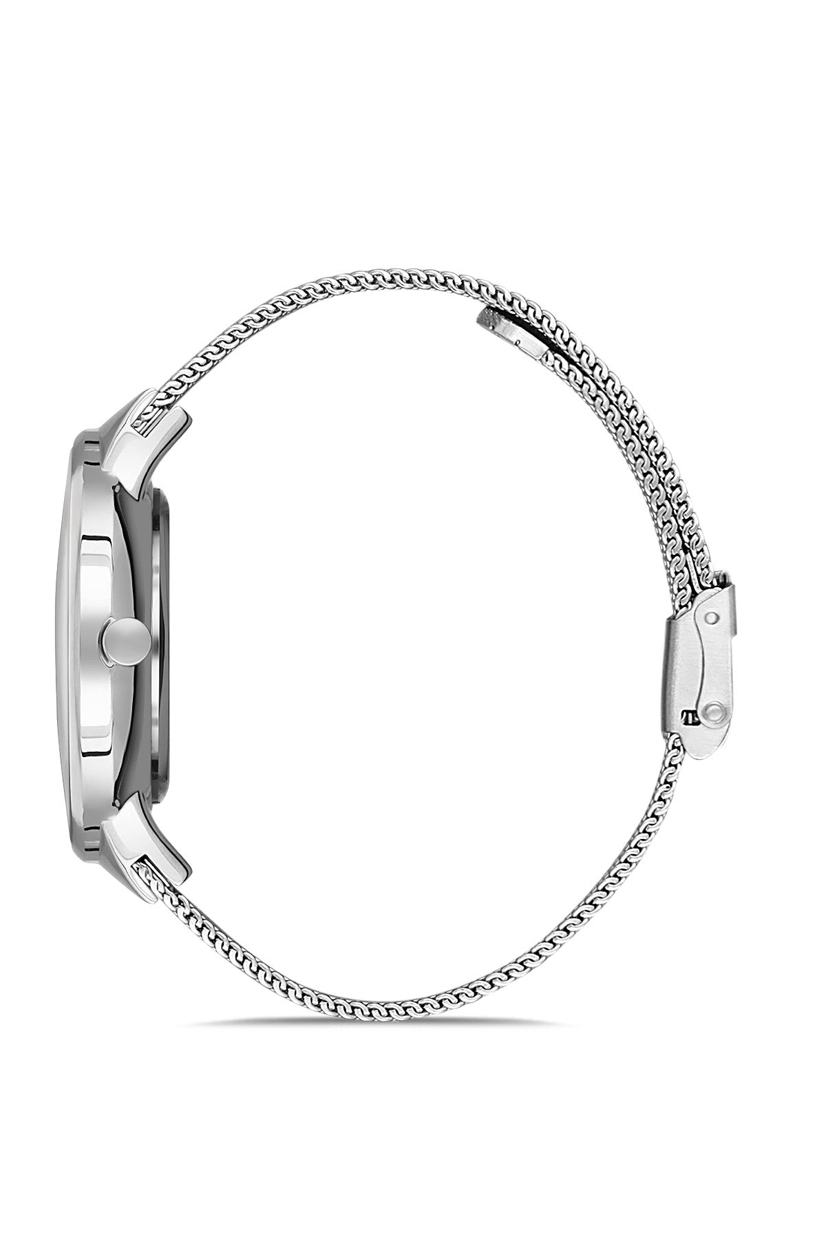 DAVID GUNER GÜMÜŞ KAPLAMALI SİYAH KADRANLI ERKEK KOL SAATİ - DG-8235GC-A2