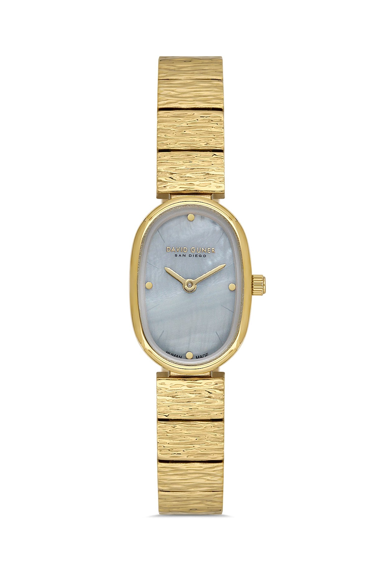 DAVID GUNER Kadın Mavi Kadranlı Sarı Çelik Kol Saati - DG-8933LA-B3