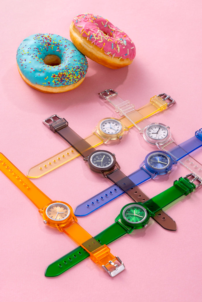 DAVID GUNER Siyah Plastik Kordonlu Geri Dönüştürülebilir Su Geçirmez Unisex Kol Saati - DG-8661LD-A2