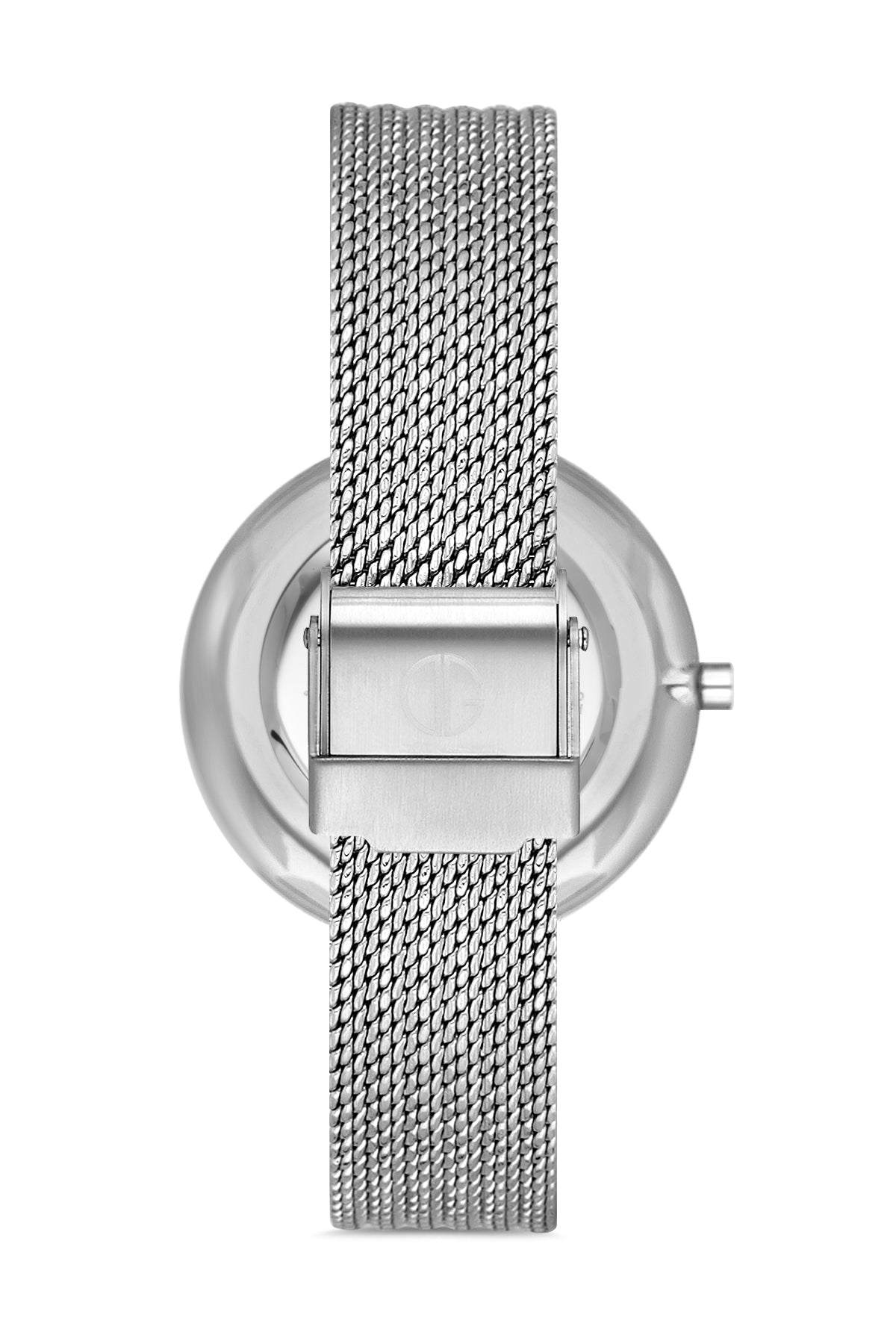 DAVID GUNER Beyaz Kadranlı Gümüş Kaplamalı Hasır Kordonlu Kadın Kol Saati - DG-8133LC-A1