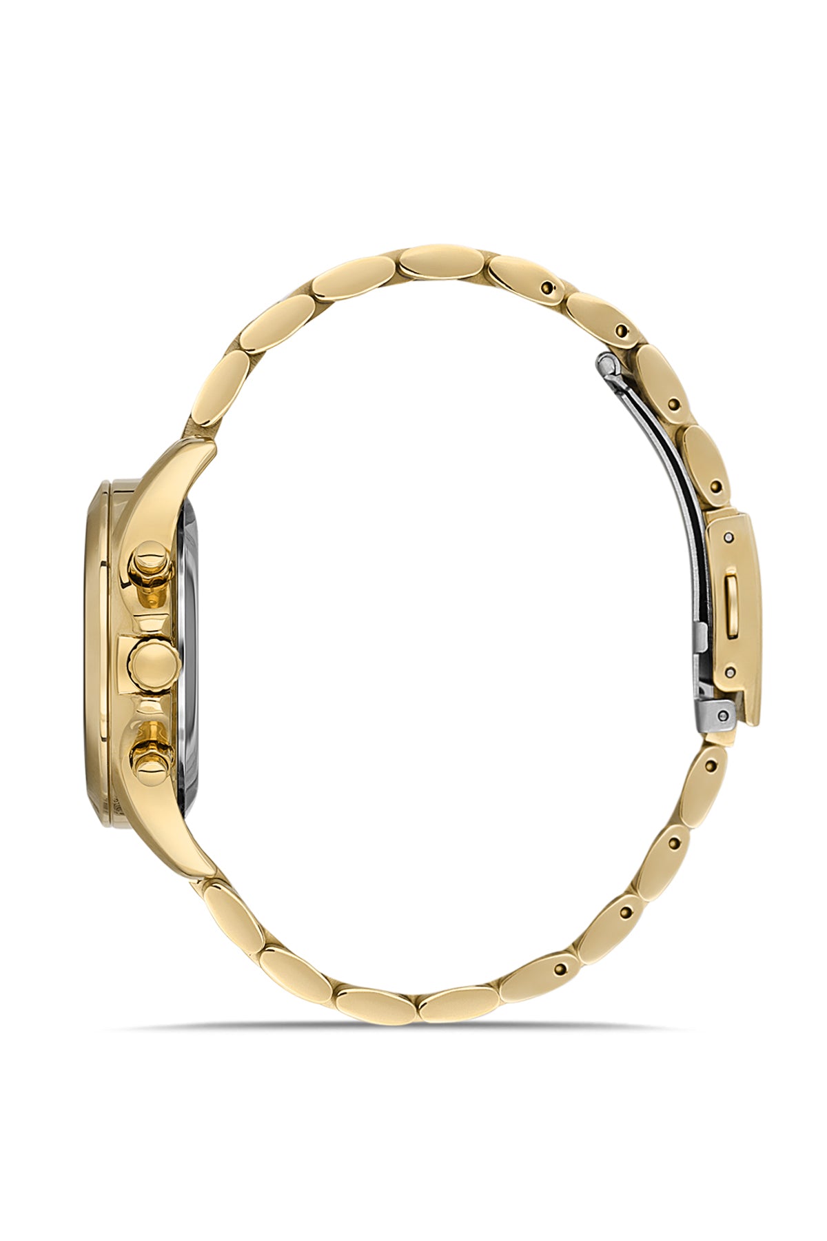 DAVID GUNER Beyaz Kadranlı Sarı Paslanmaz Masif Çelik Kadın Kol Saati - DG-8650LA-B1