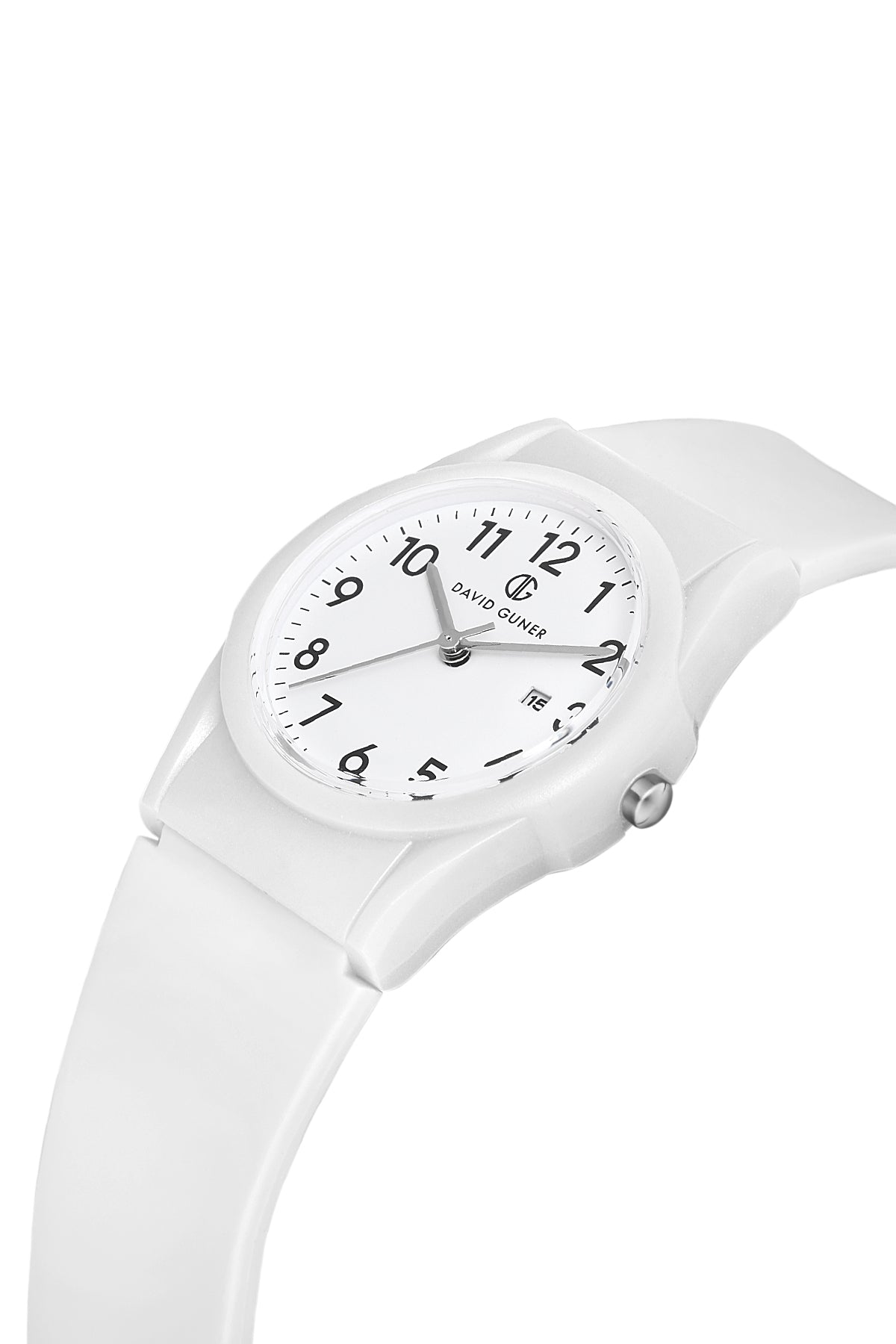 DAVID GUNER BEYAZ KAPLAMALI BEYAZ KADRANLI KADIN KOL SAATİ DG-8463LD-A13