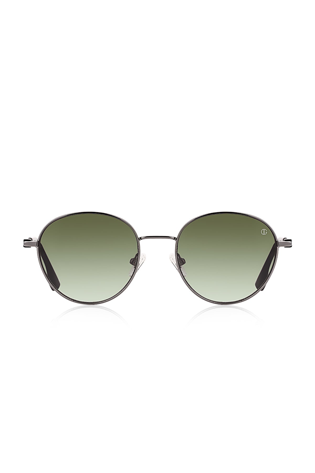 DAVID GUNER Gümüş Çerçeveli Yeşil Degrade Camlı Unisex Güneş Gözlüğü - G8804-C102