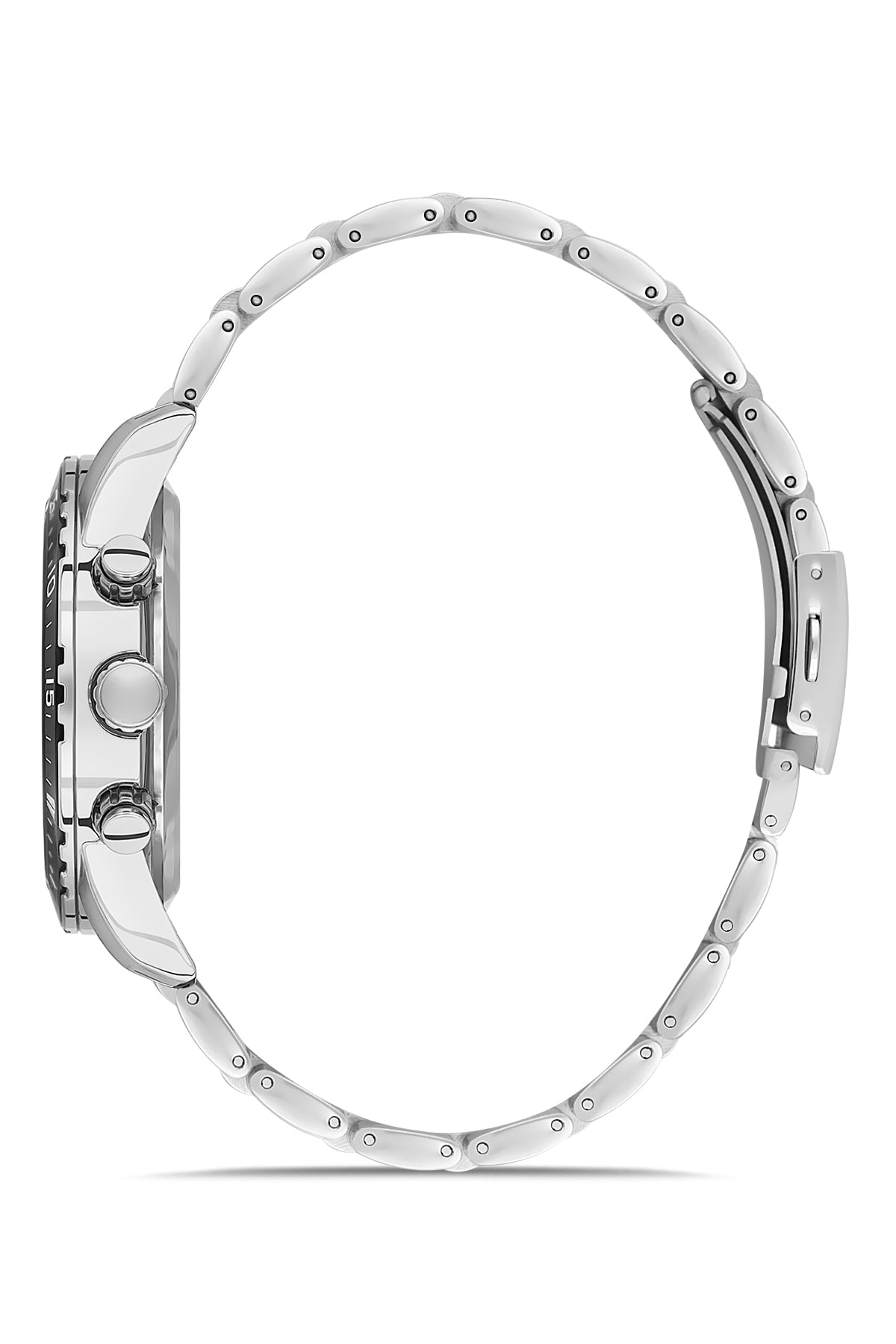 DAVID GUNER Gümüş Kadranlı Gümüş Kaplamalı Erkek Kol Saati - DG-8529GA-A1