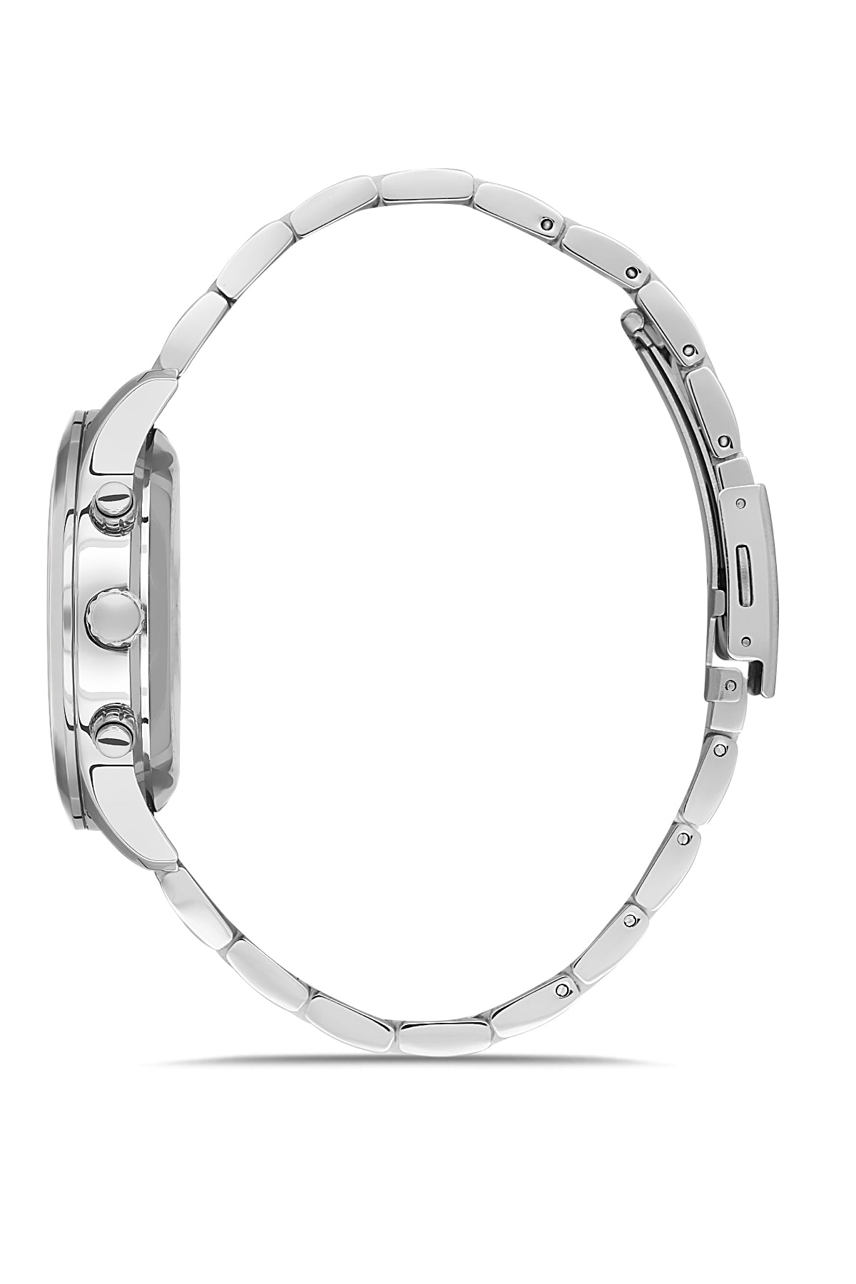 DAVID GUNER Gümüş Kadranlı Gümüş Kaplamalı Erkek Kol Saati - DG-8673GA-A1