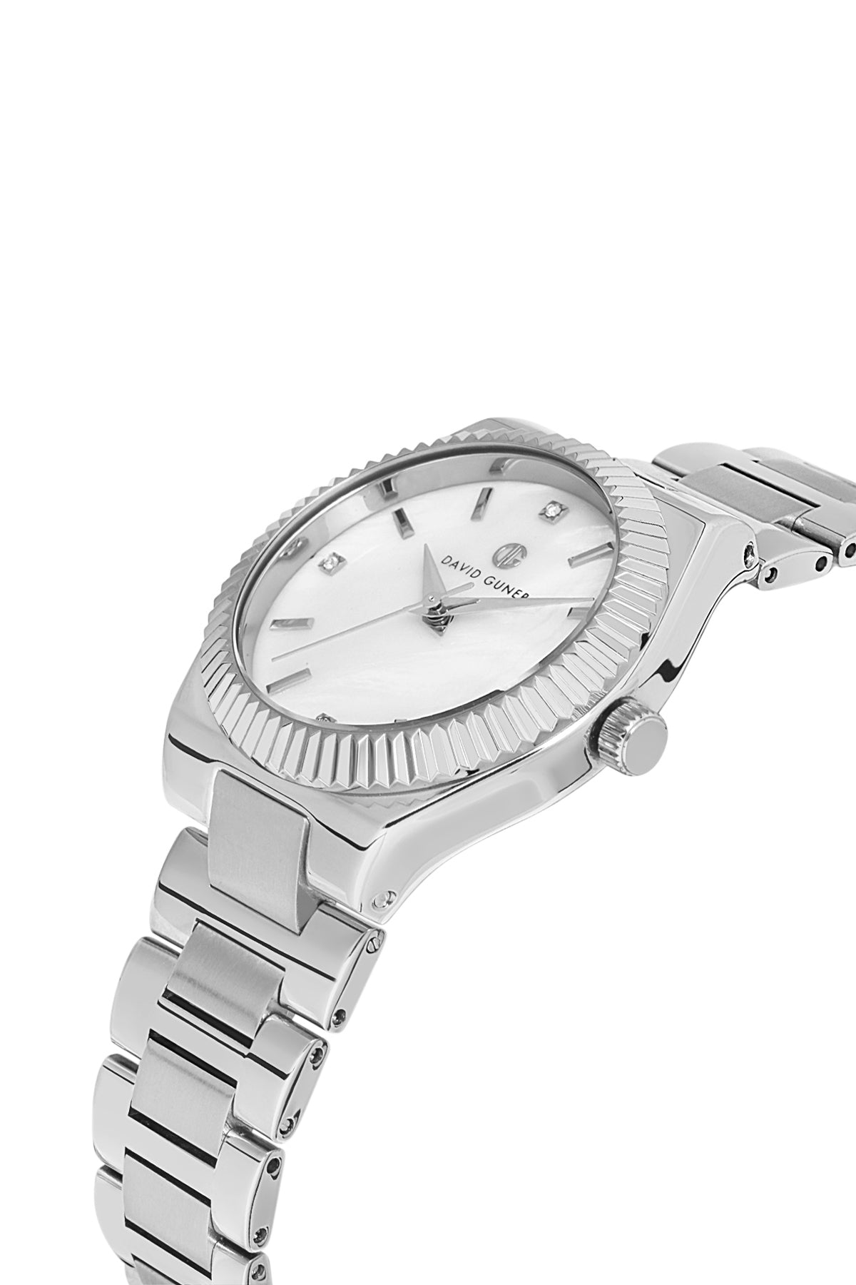 DAVID GUNER Gümüş Kadranlı Gümüş Kaplamalı Kadın Kol Saati - DG-8409LA-A1