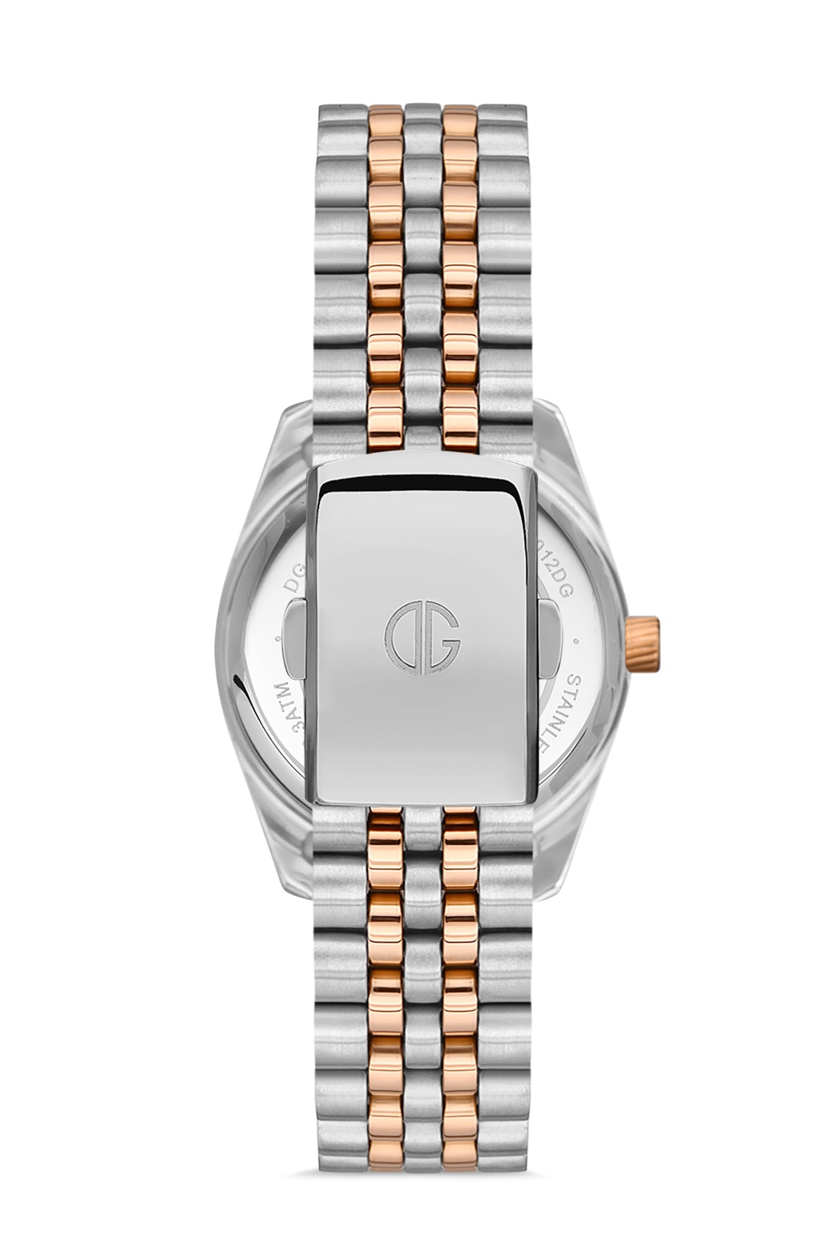 DAVID GUNER Gümüş Kadranlı Rose Beyaz Kaplamalı Kadın Kol Saati - DG-8314LA-E1