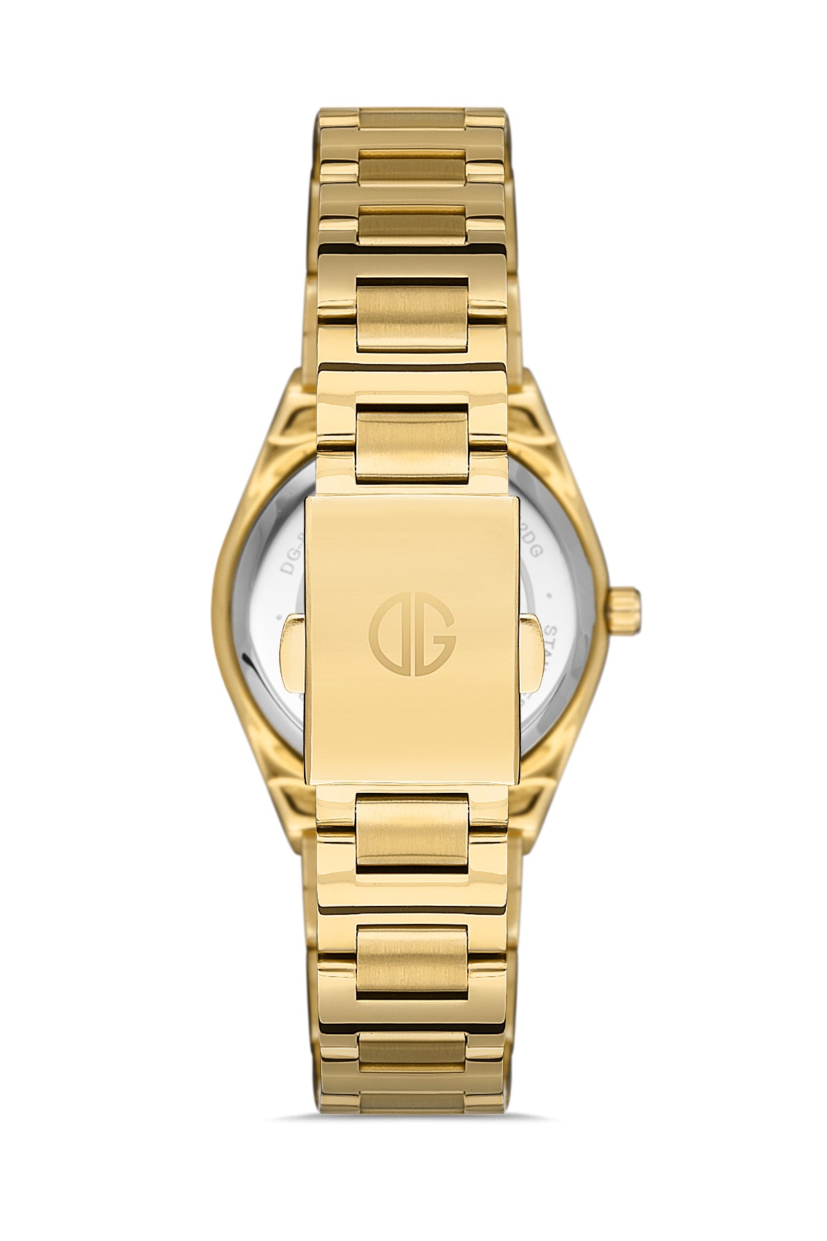 DAVID GUNER Silver Dial Yellow Coated Women's Watch