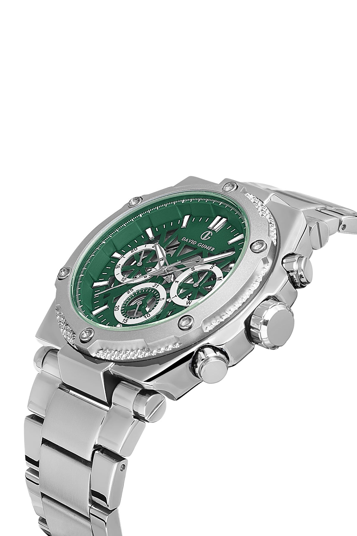 DAVID GUNER Gümüş Kaplama Erkek Kol Saati - DG-8640GA-A10