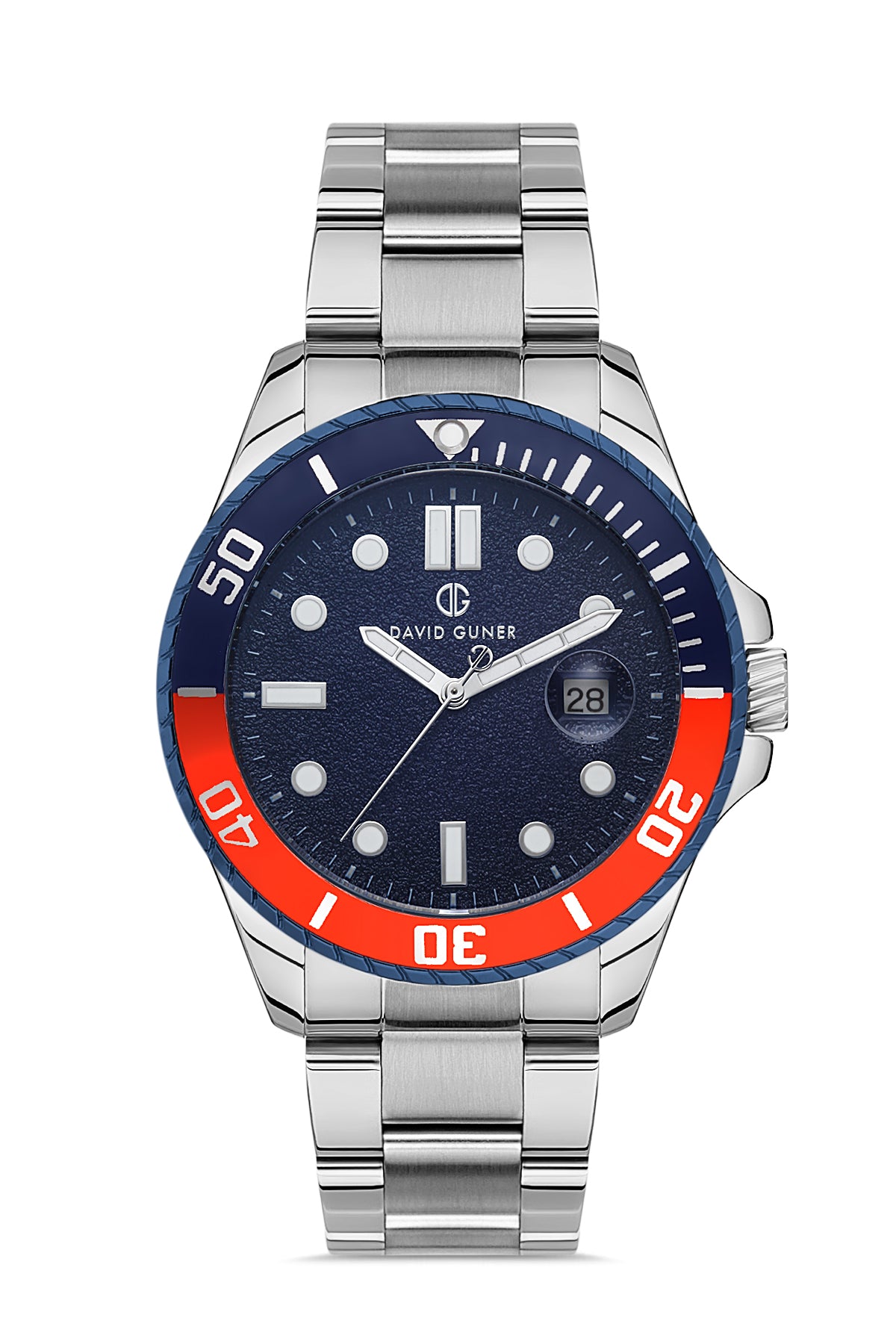 Davıd Guner Silver Plating Man Watches