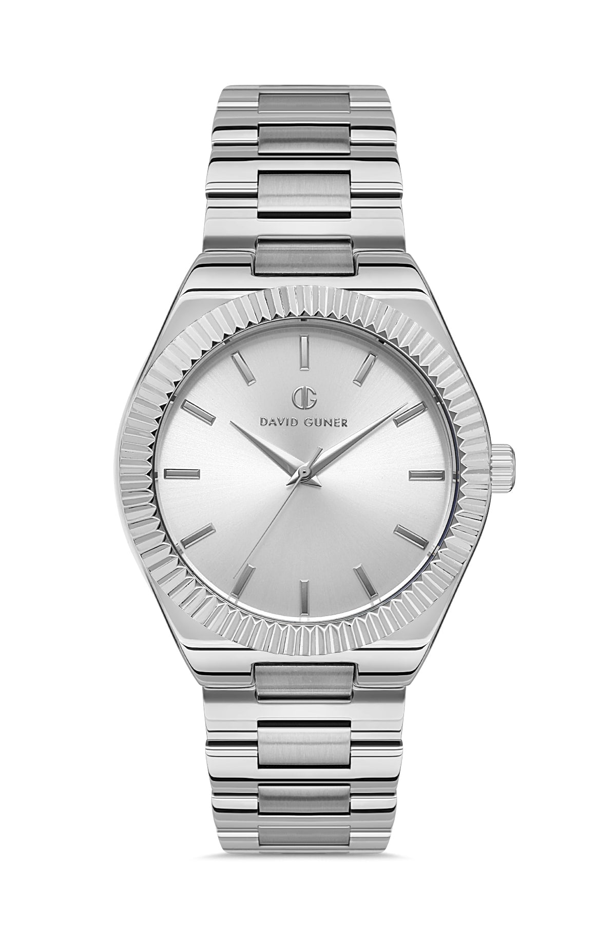 DAVID GUNER Gümüş Kaplama Erkek Kol Saati - DG-8408GA-A1