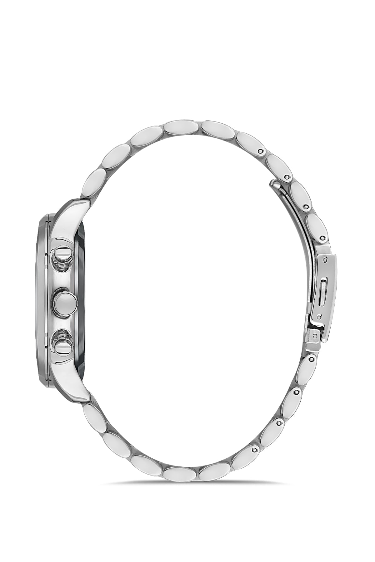 DAVID GUNER Silver Plating Silver Dial Multifunctional Men's Watch