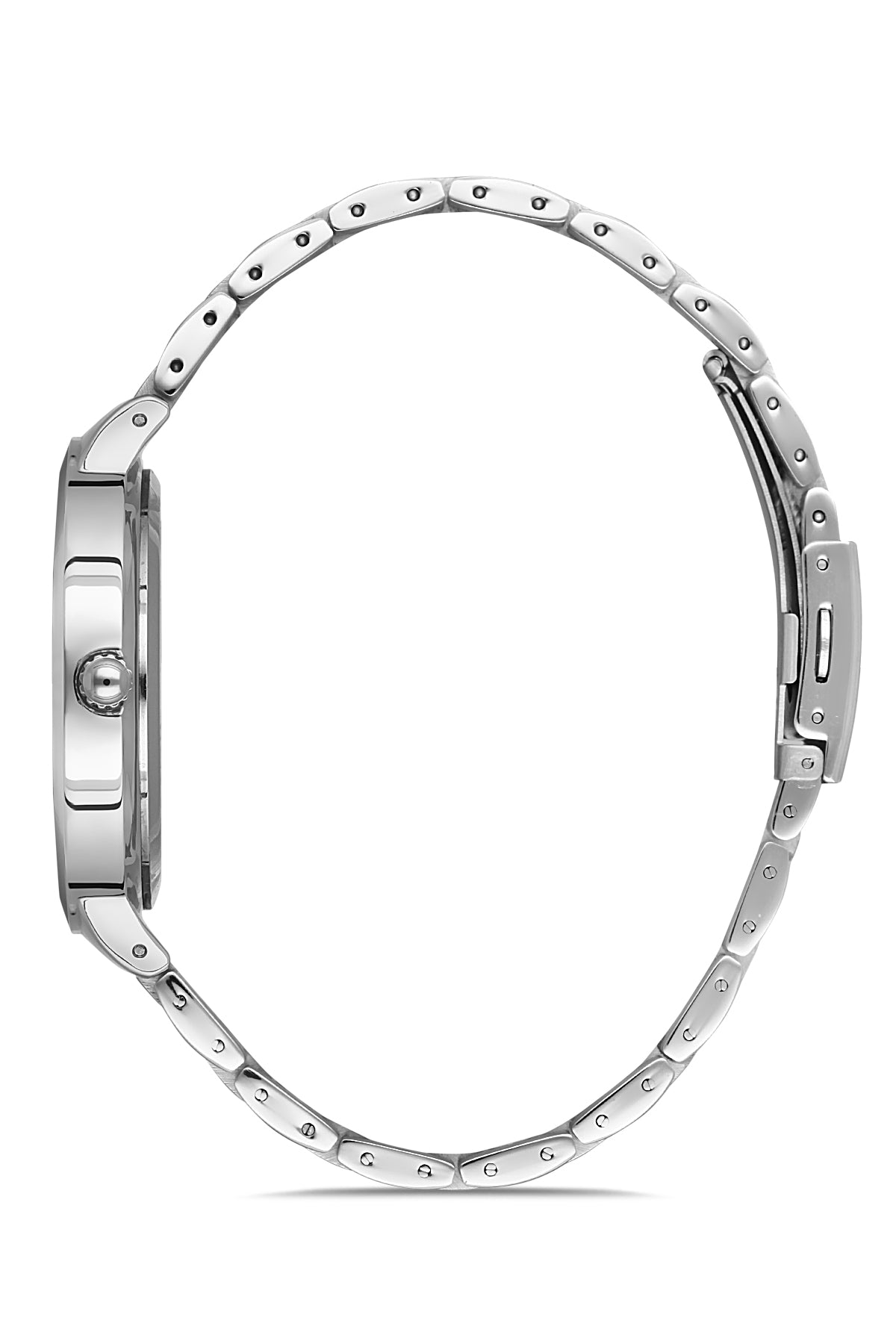 DAVID GUNER GÜMÜŞ KAPLAMALI BEYAZ KADRANLI ERKEK KOL SAATİ DG-8146GA-A1