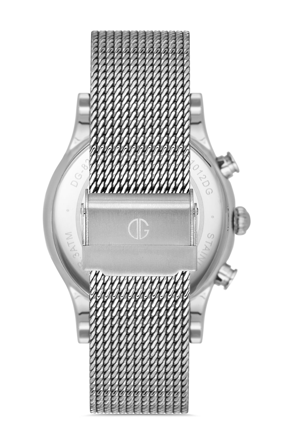 DAVID GUNER GÜMÜŞ KAPLAMALI BEYAZ KADRANLI ERKEK KOL SAATİ DG-8203GC-A1