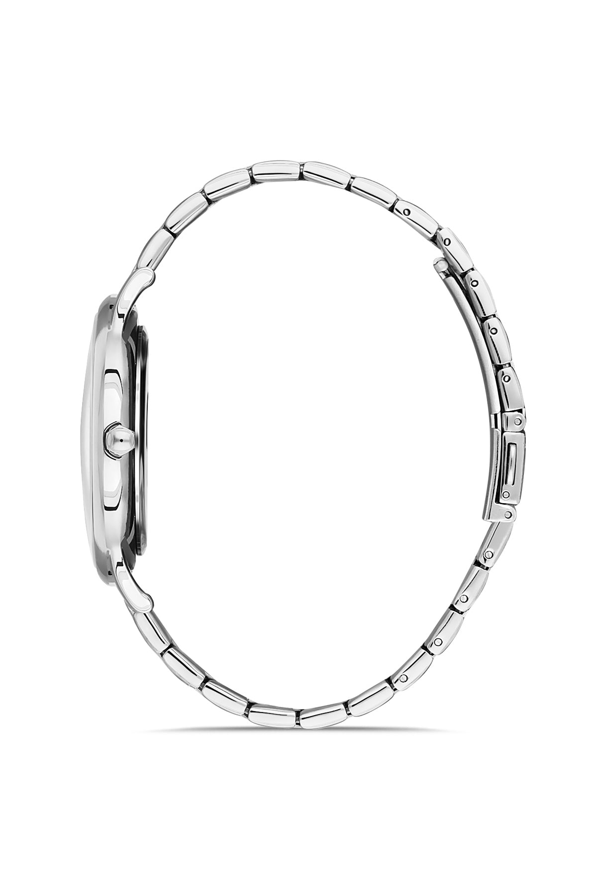 DAVID GUNER GÜMÜŞ KAPLAMALI BEYAZ KADRANLI ERKEK KOL SAATİ - DG-8206GA-A1