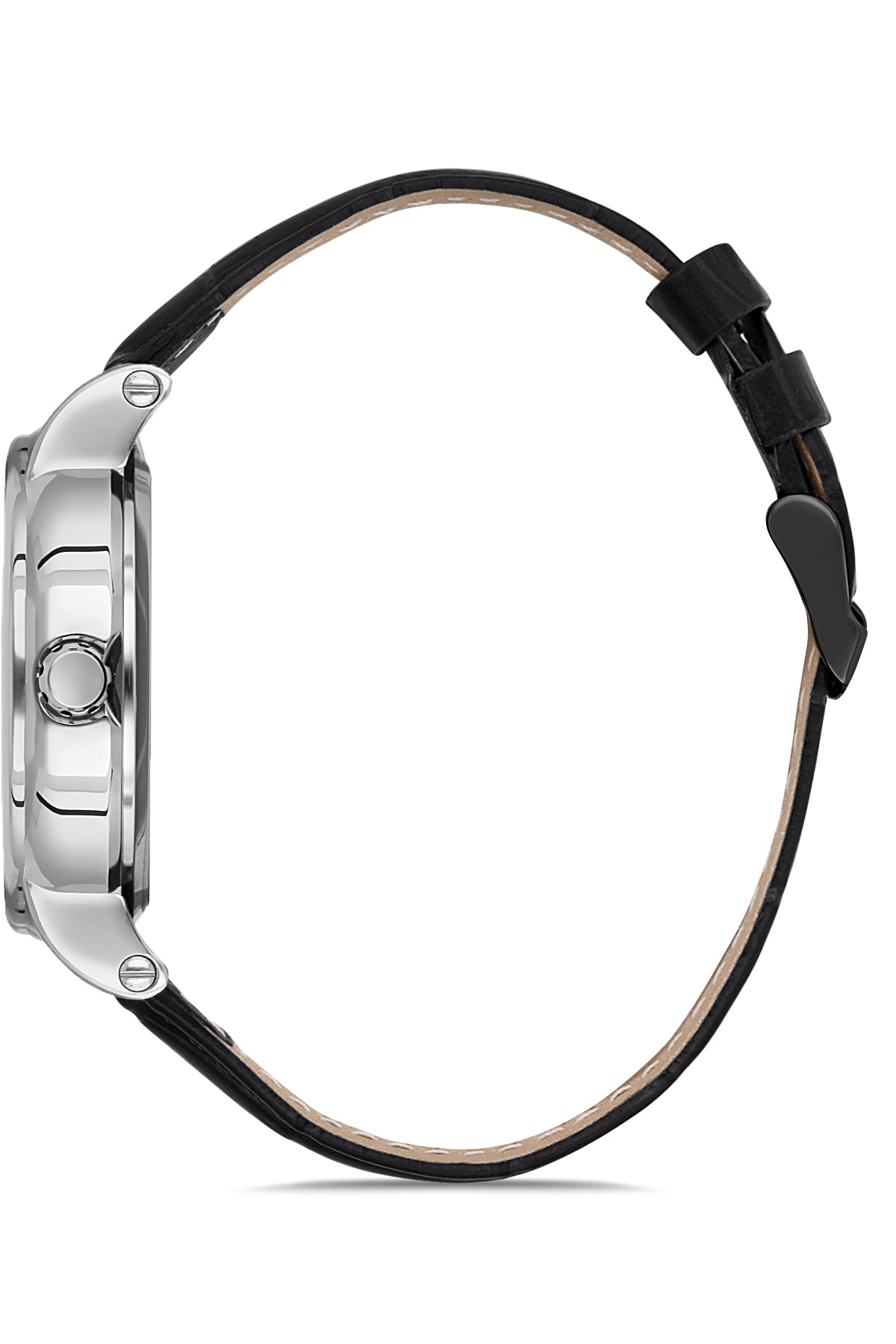 DAVID GUNER GÜMÜŞ KAPLAMALI BEYAZ KADRANLI ERKEK KOL SAATİ DG-8232GC-A1