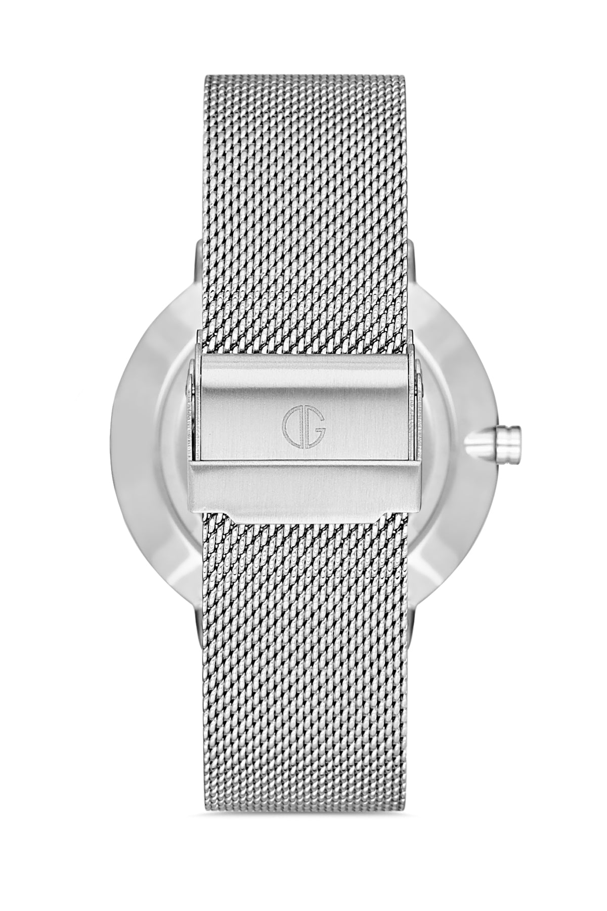 DAVID GUNER GÜMÜŞ KAPLAMALI BEYAZ KADRANLI ERKEK KOL SAATİ - DG-8240GC-A1