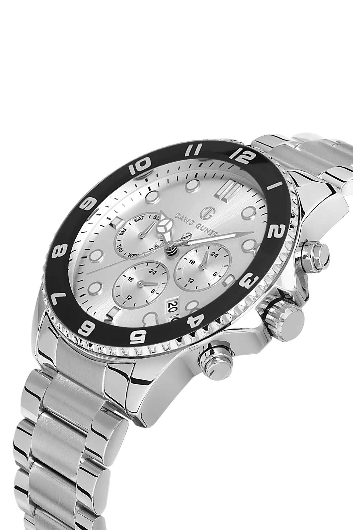 DAVID GUNER Gümüş Kaplamalı Erkek Kol Saati - DG-8243GA-A1