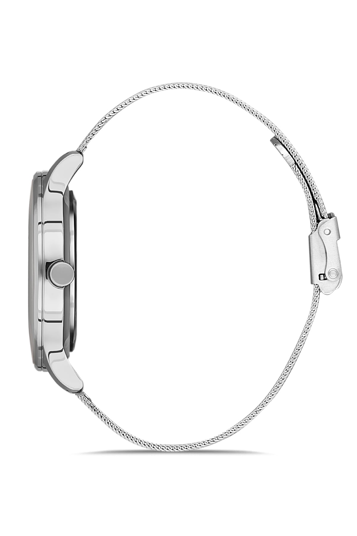 DAVID GUNER GÜMÜŞ KAPLAMALI BEYAZ KADRANLI ERKEK KOL SAATİ - DG-8246GC-A1