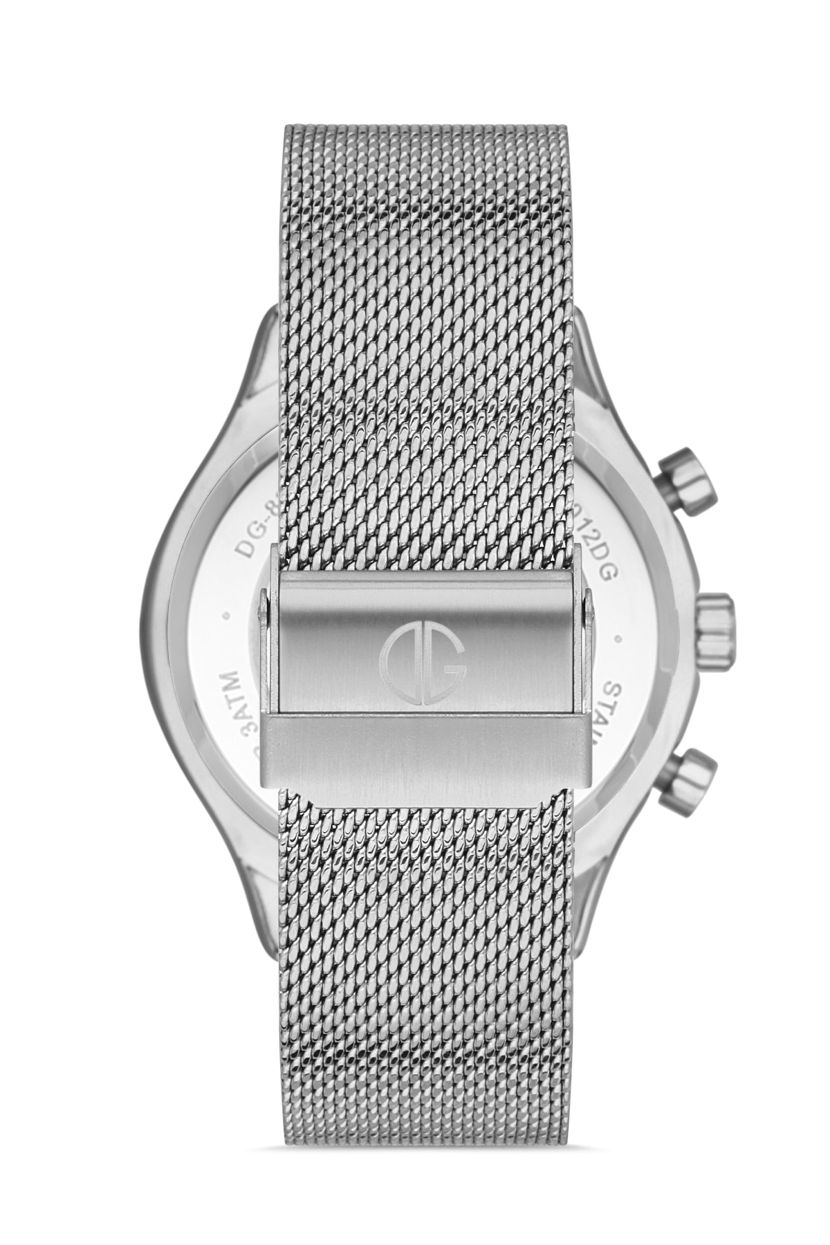 DAVID GUNER GÜMÜŞ KAPLAMALI BEYAZ KADRANLI ERKEK KOL SAATİ - DG-8257GC-A1