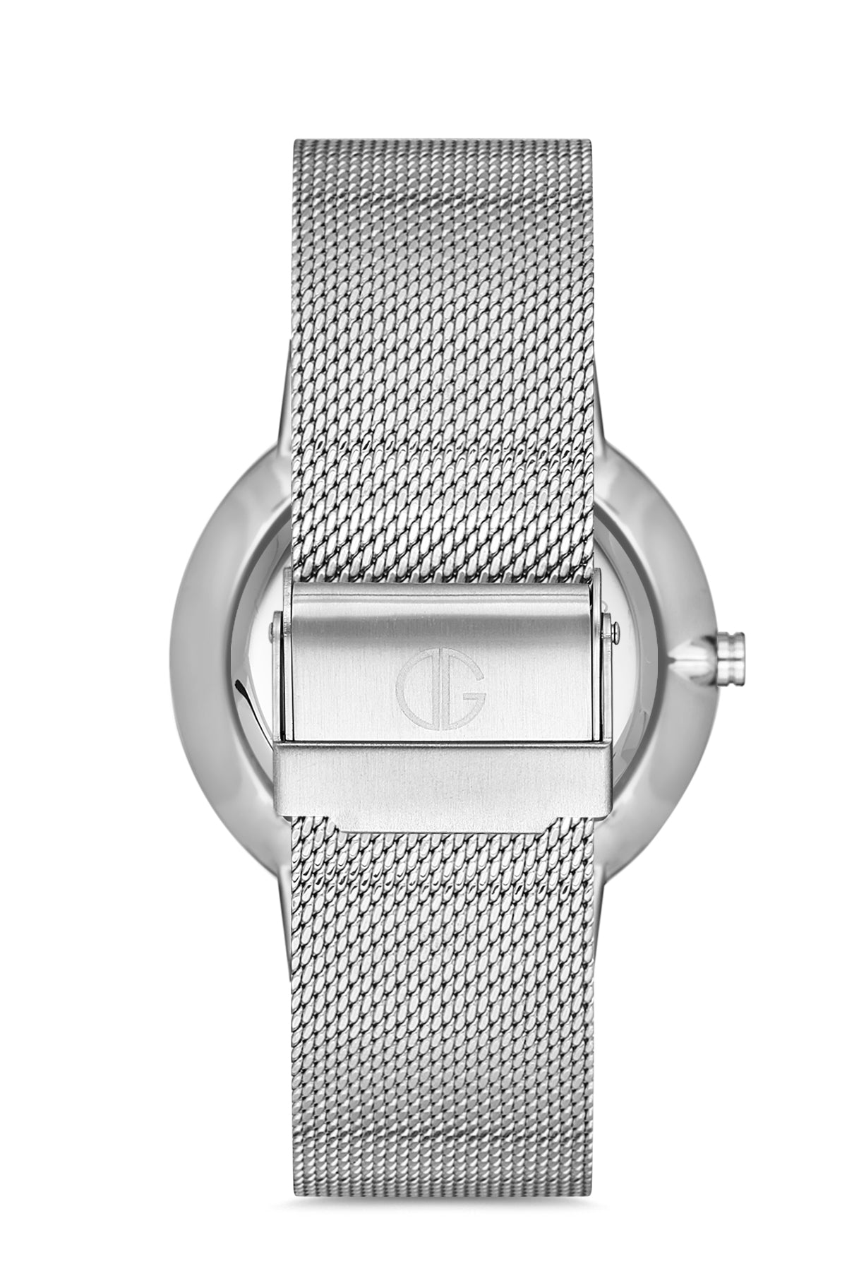 DAVID GUNER GÜMÜŞ KAPLAMALI BEYAZ KADRANLI ERKEK KOL SAATİ DG-8309GC-A1