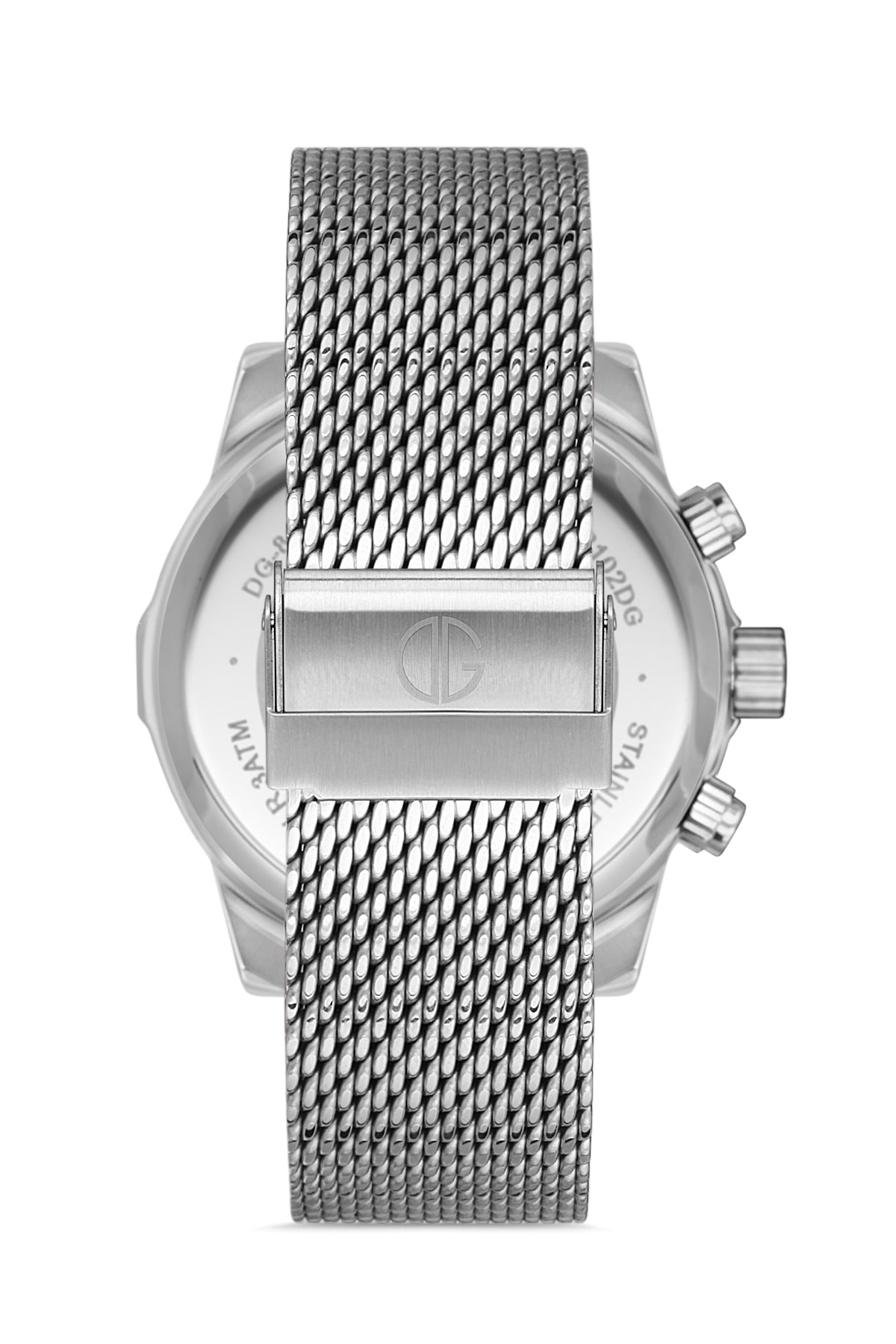 DAVID GUNER GÜMÜŞ KAPLAMALI BEYAZ KADRANLI ERKEK KOL SAATİ DG-8358GC-A1