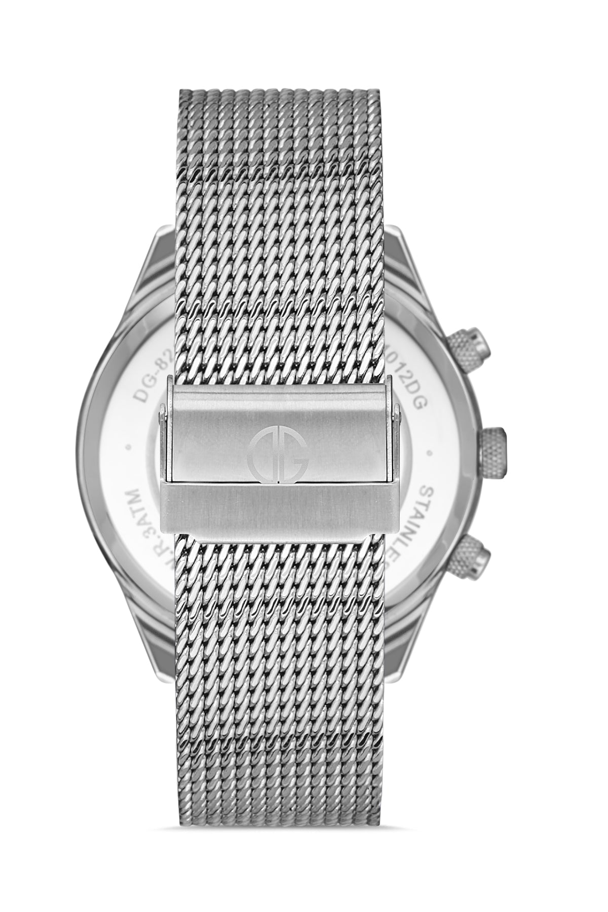 DAVID GUNER GÜMÜŞ KAPLAMALI BEYAZ KADRANLI ERKEK KOL SAATİ - DG-8368GC-A1
