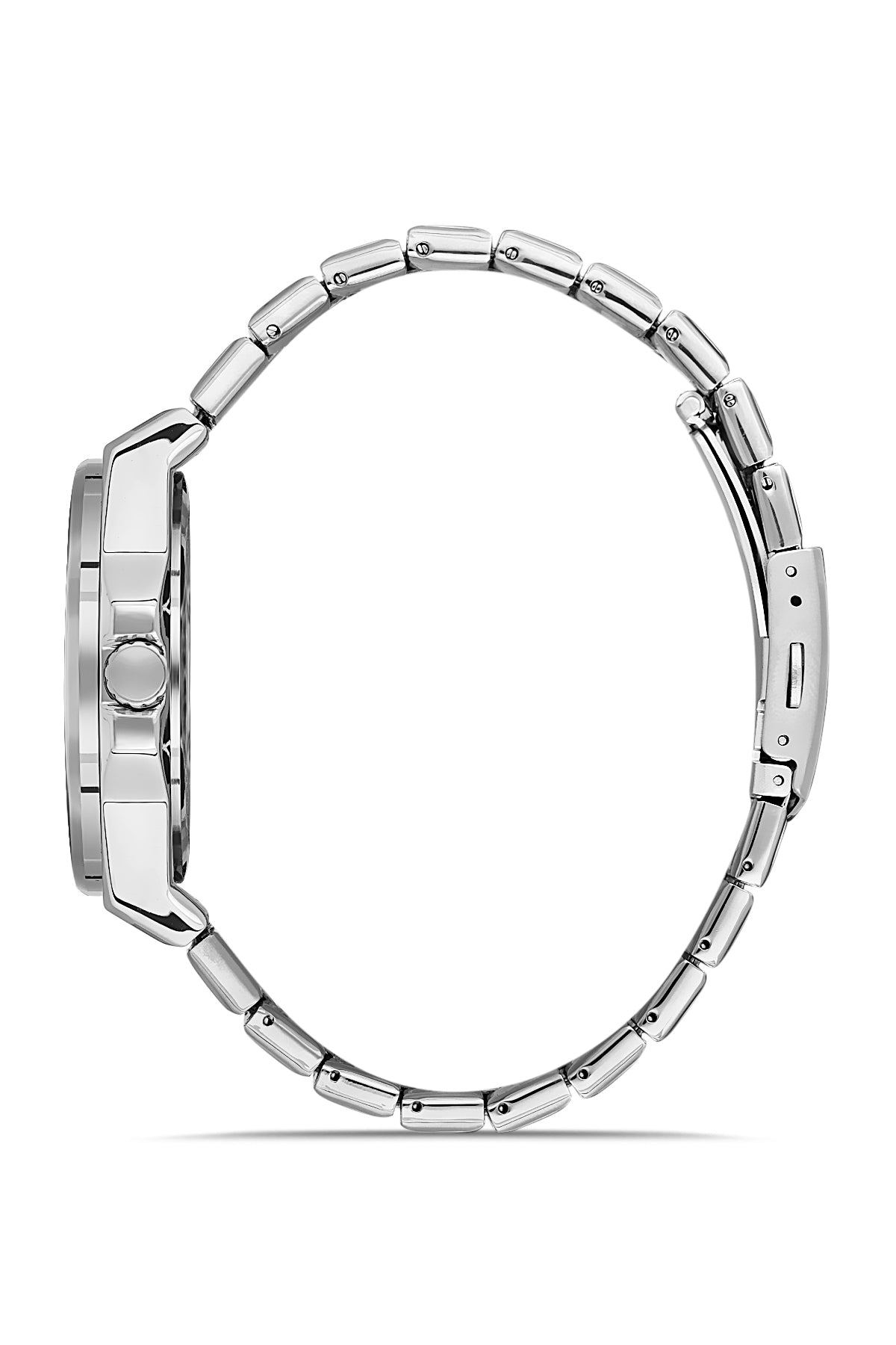 DAVID GUNER GÜMÜŞ KAPLAMALI BEYAZ KADRANLI ERKEK KOL SAATİ DG-8608GA-A1