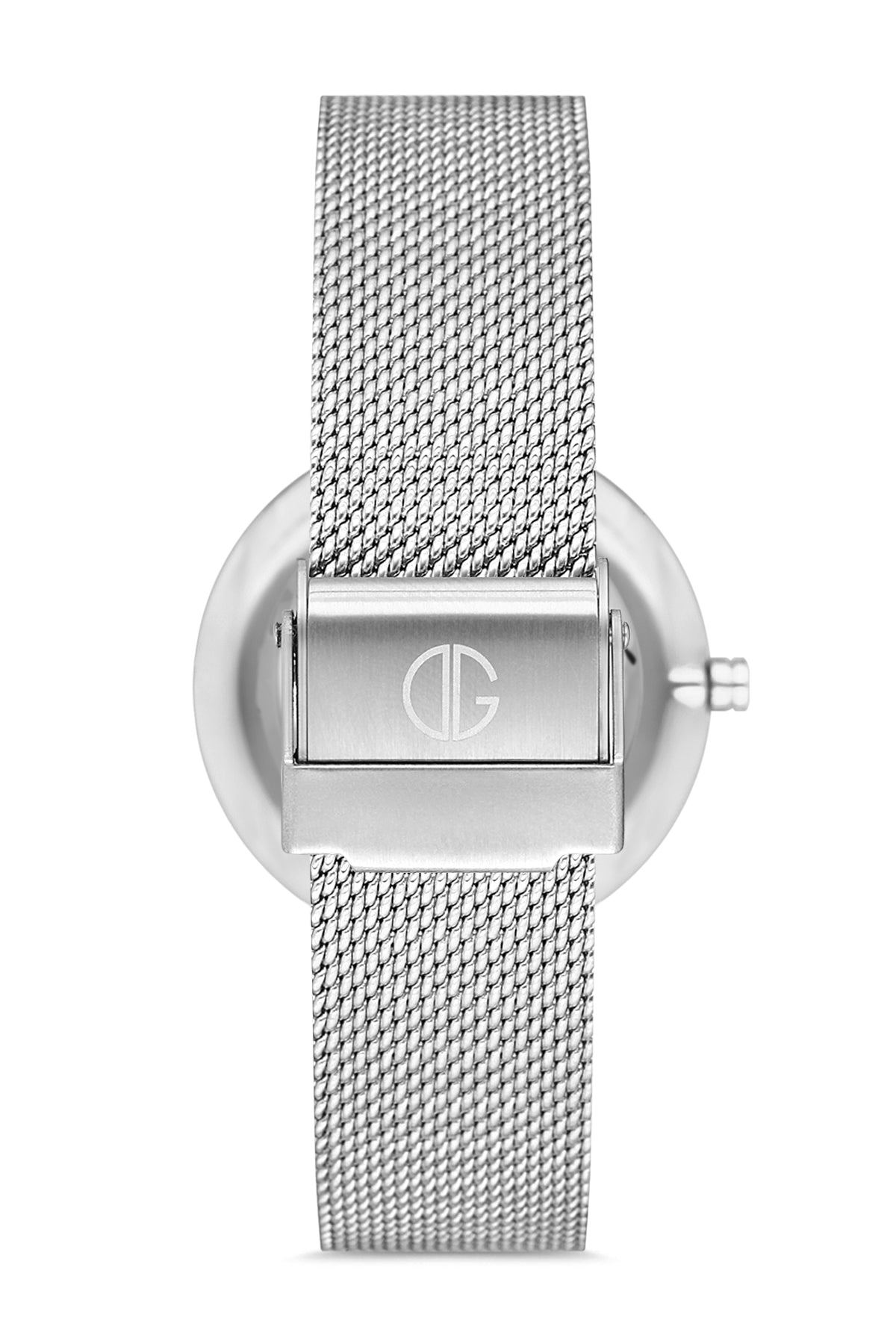 DAVID GUNER GÜMÜŞ KAPLAMALI BEYAZ KADRANLI KADIN KOL SAATİ - DG-8130LC-A1