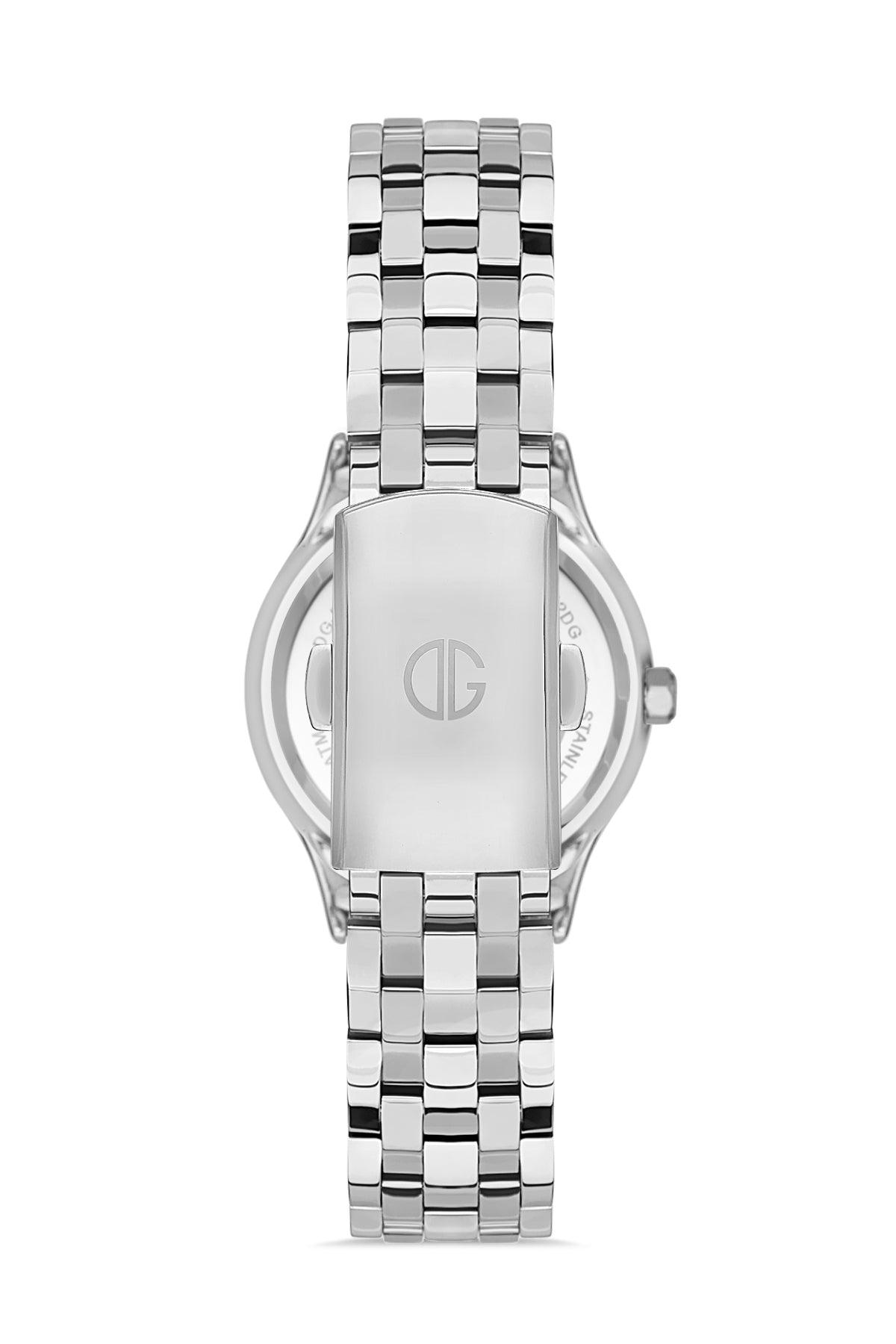 DAVID GUNER GÜMÜŞ KAPLAMALI BEYAZ KADRANLI KADIN KOL SAATİ DG-8373LA-A1