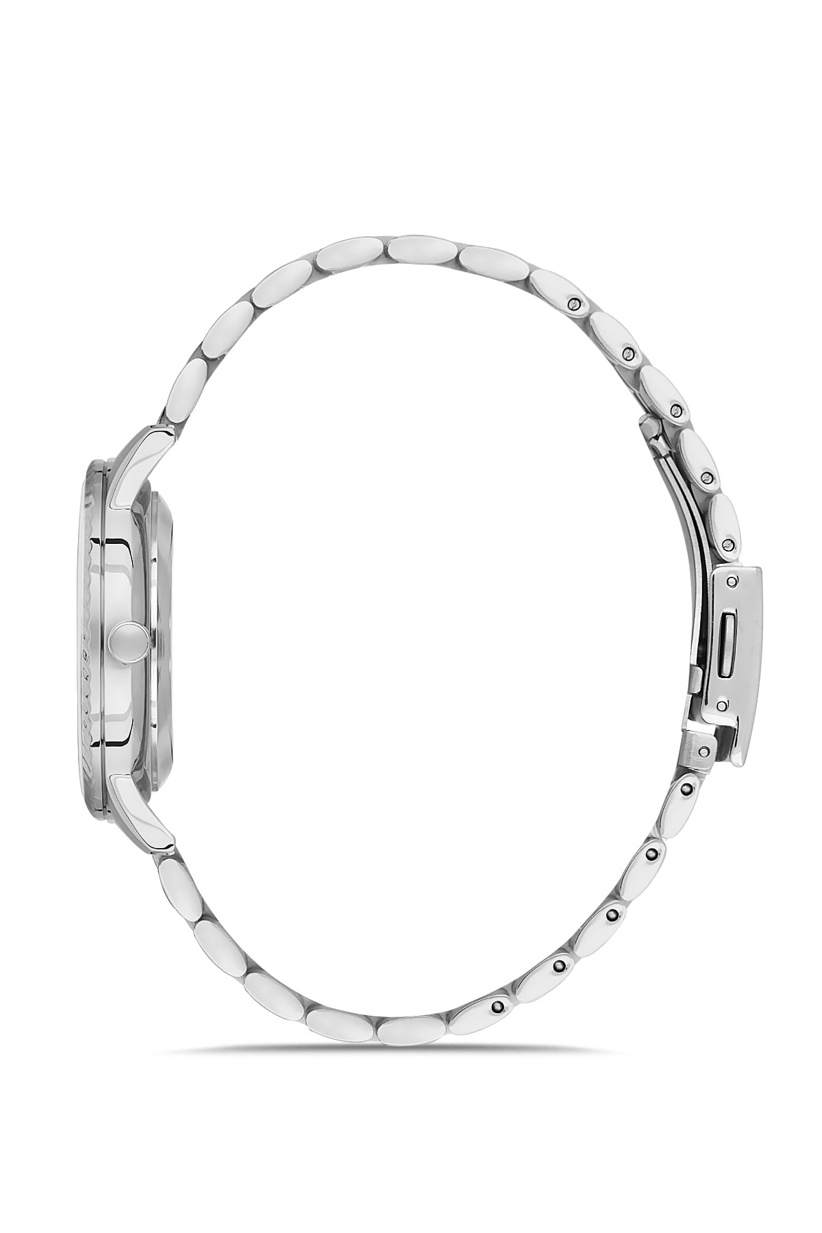 DAVID GUNER Takvimli Gümüş Kaplamalı Gümüş Kadranlı Kadın Kol Saati - DG-8680LA-A1