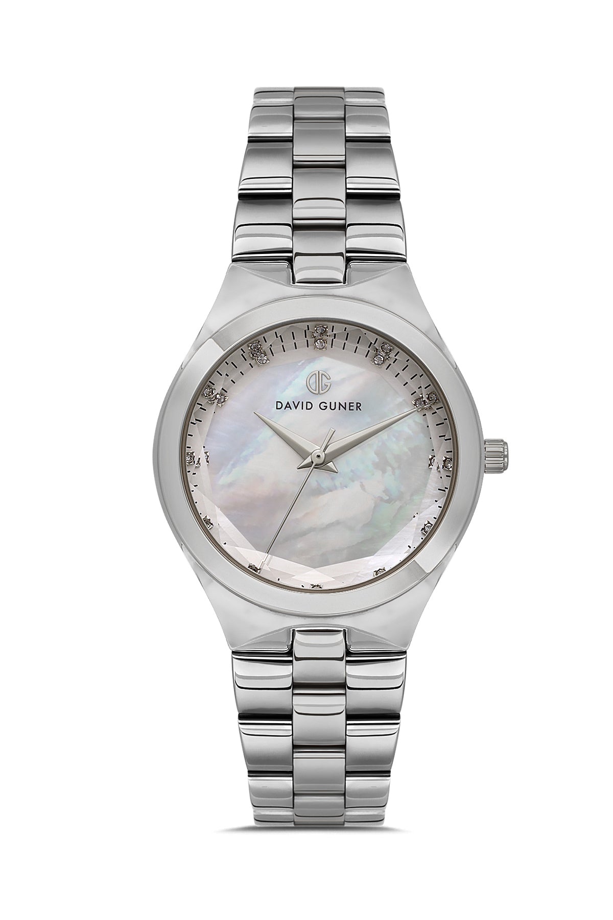 DAVID GUNER Gümüş Kaplama Gümüş Kadranlı Kadın Kol Saati - DG-8829LA-A1