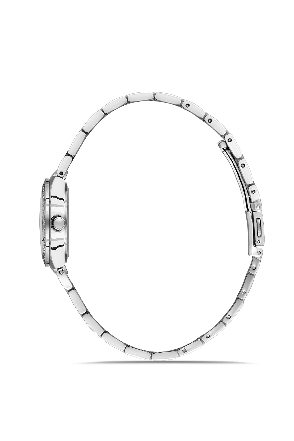 DAVID GUNER GÜMÜŞ KAPLAMALI BEYAZ KADRANLI KADIN KOL SAATİ DG-8868LA-A1