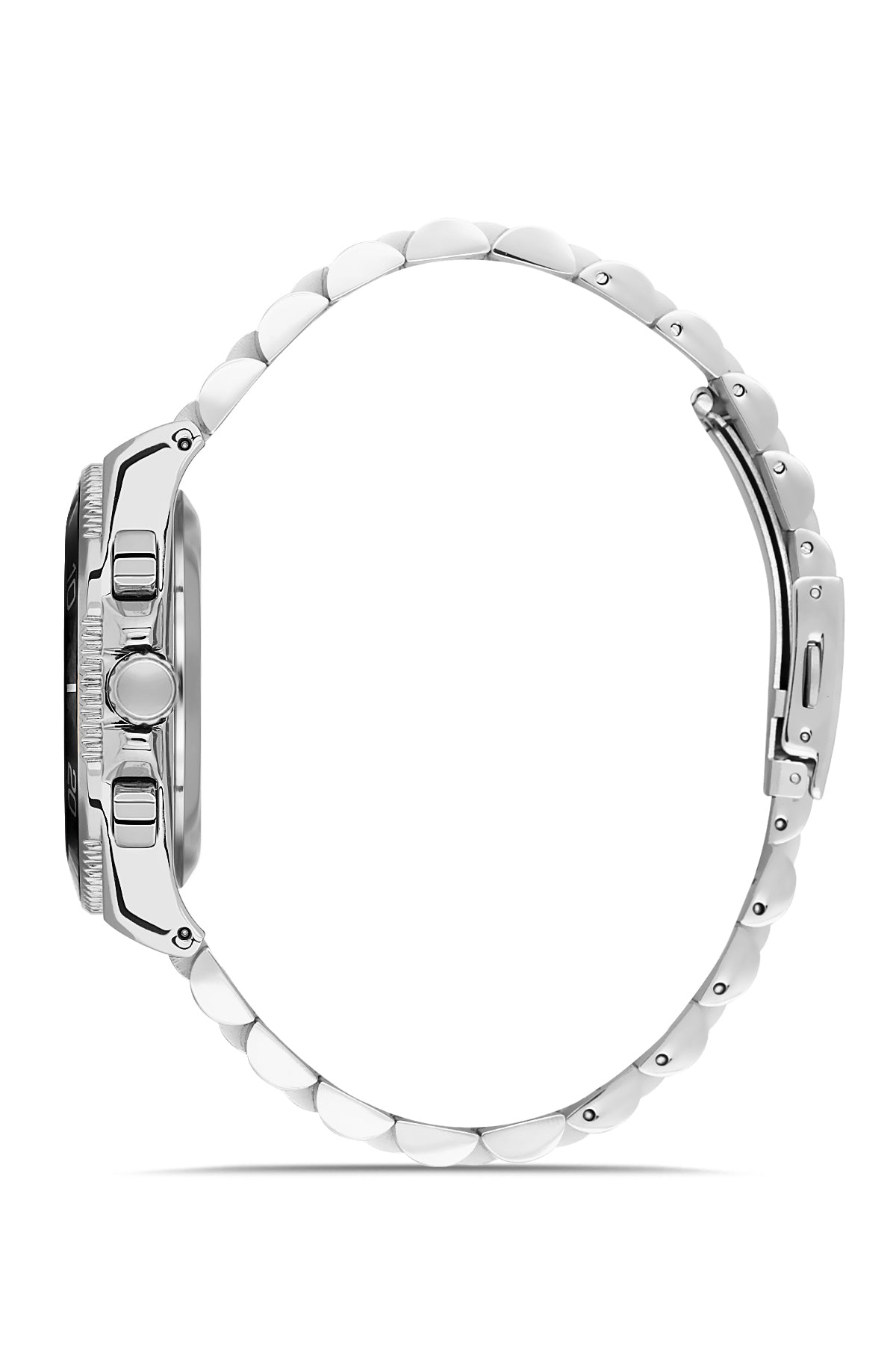 DAVID GUNER GÜMÜŞ KAPLAMALI BORDO KADRANLI ERKEK KOL SAATİ DG-8654GA-A8