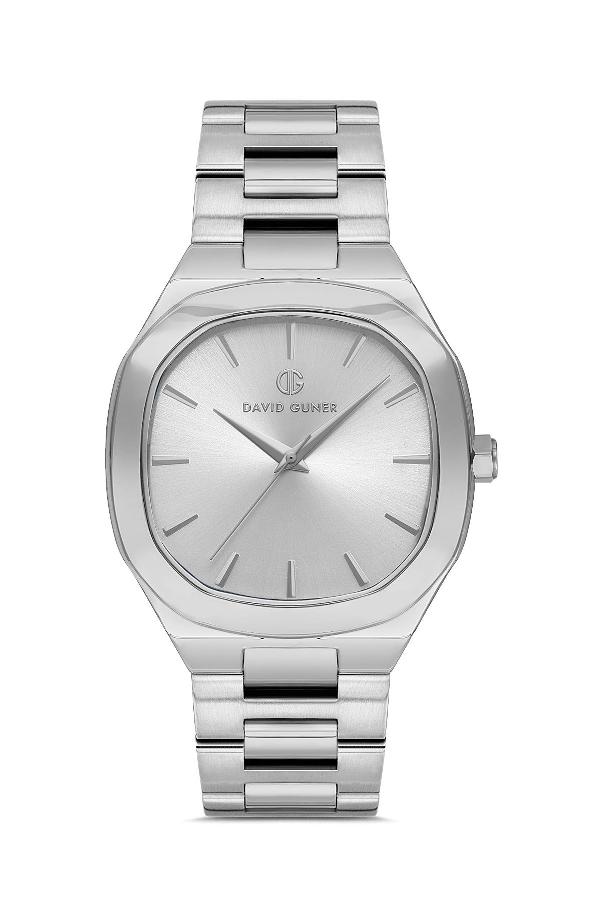 DAVID GUNER Gümüş Kaplamalı Gümüş Kadranlı Erkek Kol Saati - DG-8519GA-A1