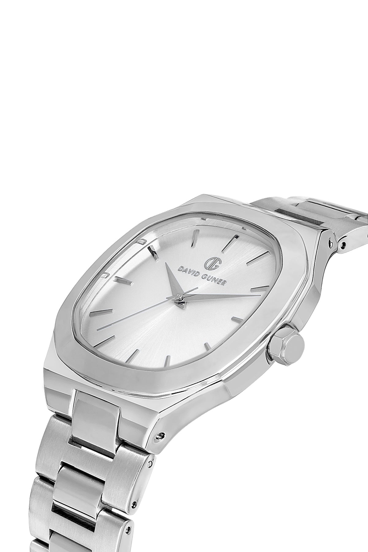 DAVID GUNER Gümüş Kaplamalı Gümüş Kadranlı Erkek Kol Saati - DG-8519GA-A1