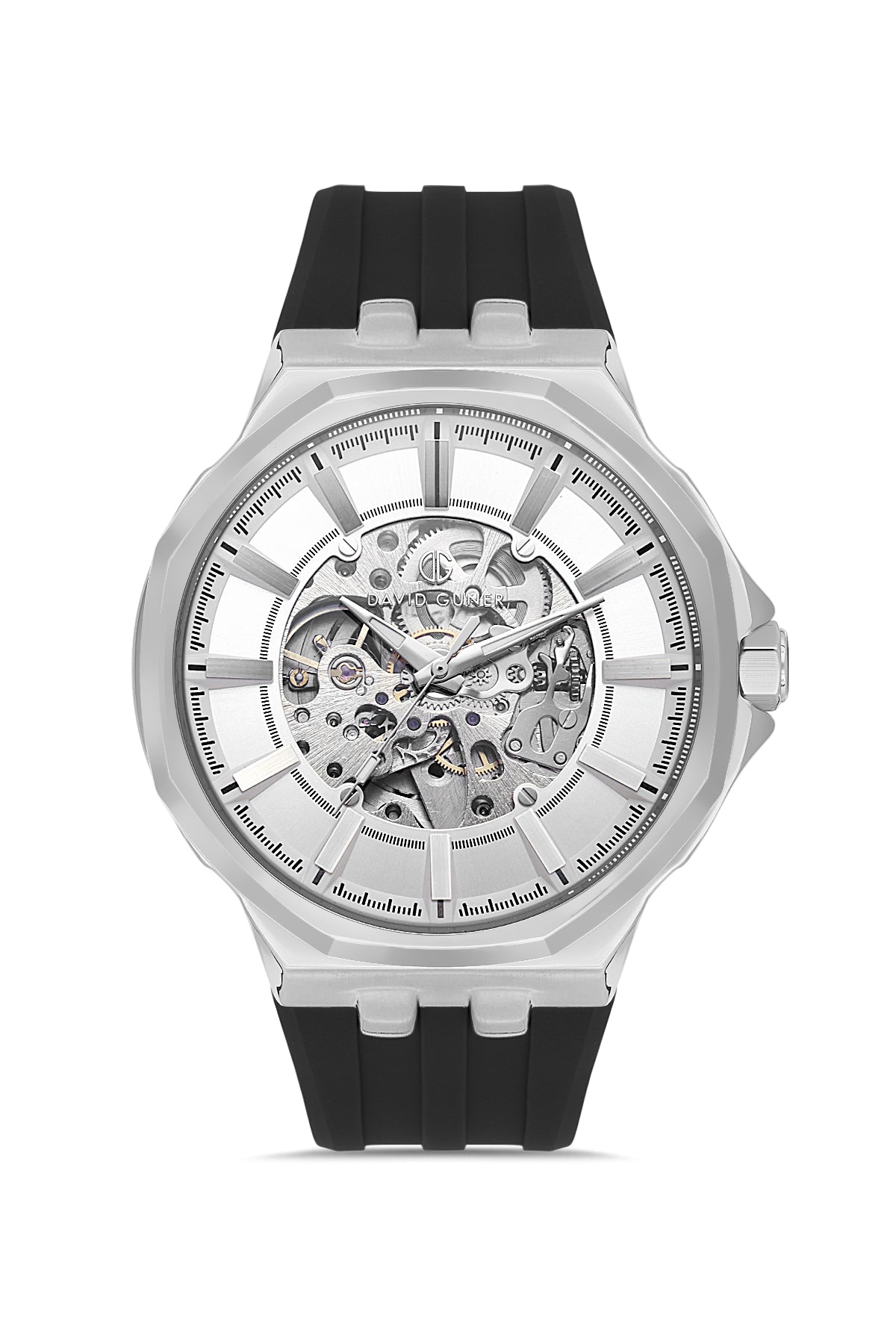 DAVID GUNER Gümüş Kaplamalı Gümüş Kadranlı Erkek Kol Saati - DG-8823GD-J1