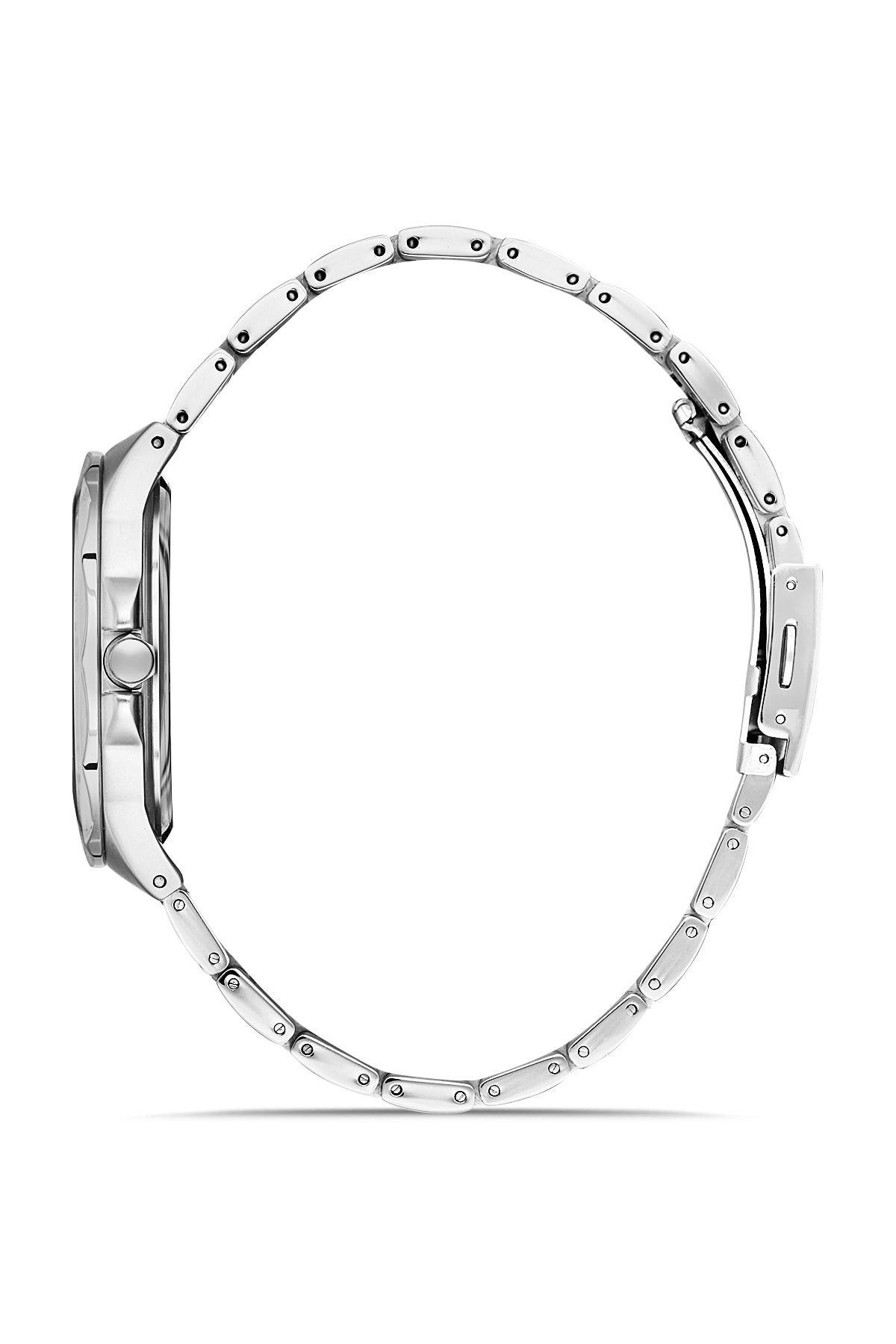 DAVID GUNER Silver Plating Men's Watch with Silver Dial Calendar