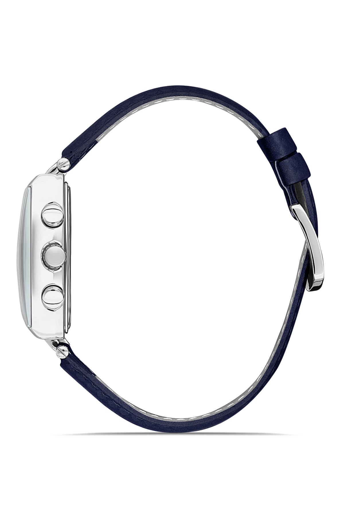 DAVID GUNER GÜMÜŞ KAPLAMALI MAVİ KADRANLI ERKEK KOL SAATİ DG-8056GB-L3