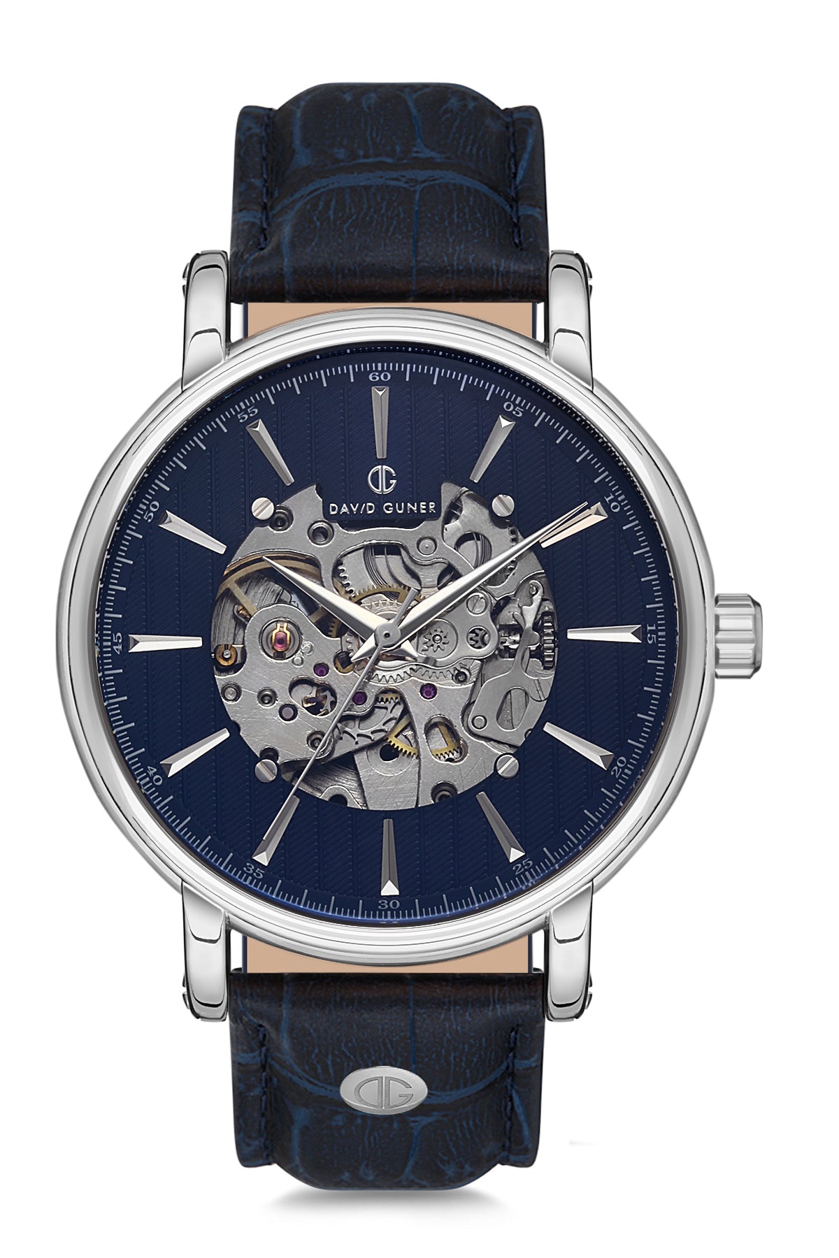 DAVID GUNER Mavi Kadranlı Otomatik Erkek Kol Saati
