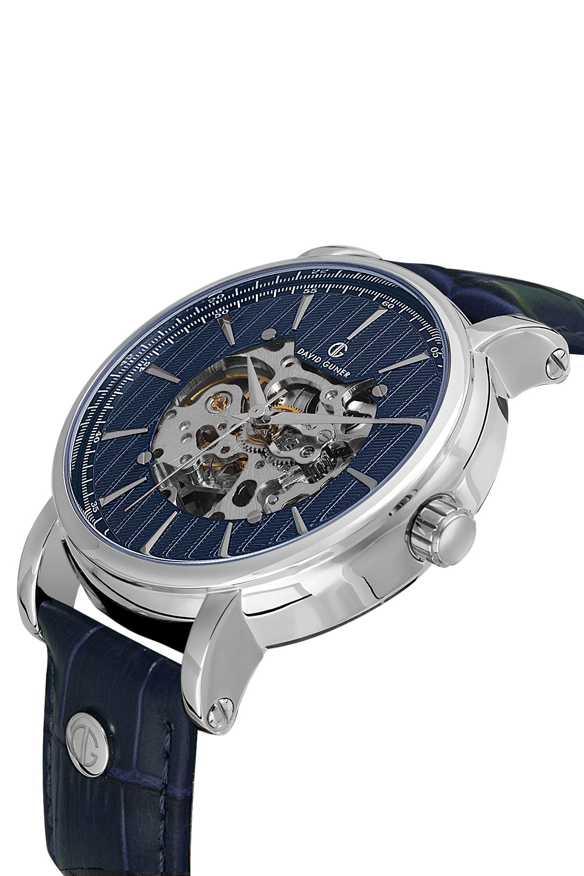 DAVID GUNER Mavi Kadranlı Otomatik Erkek Kol Saati