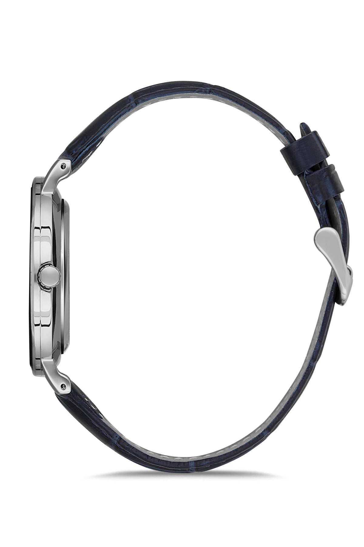 DAVID GUNER GÜMÜŞ KAPLAMALI MAVİ KADRANLI ERKEK KOL SAATİ DG-8233GB-L3