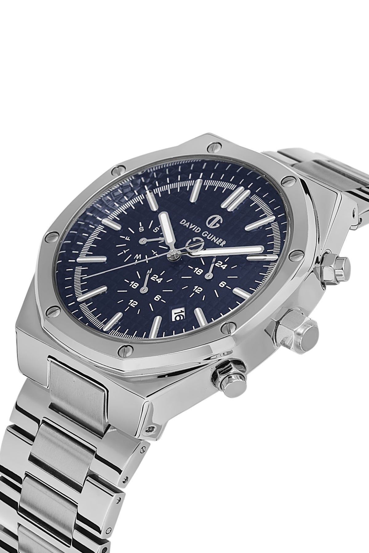 DAVID GUNER Gümüş Kaplama Erkek Kol Saati - DG-8411GA-A3
