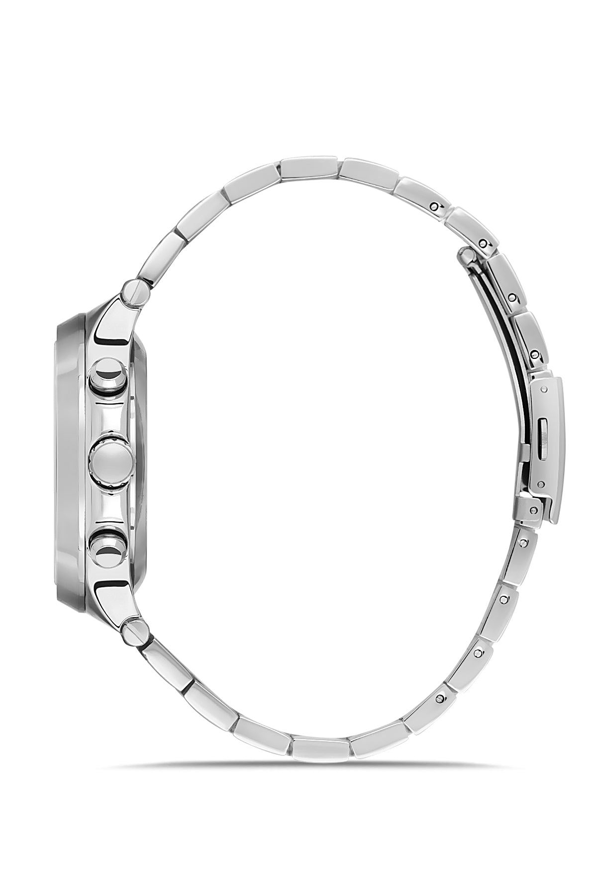 DAVID GUNER Lacivert Kadranlı Gümüş Paslanmaz Masif Çelik Erkek Kol Saati - DG-8522GA-A3