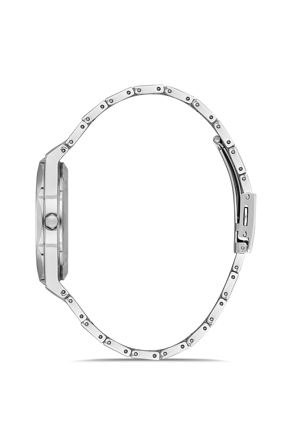 DAVID GUNER Gümüş Kaplama Mavi Kadranlı Paslanmaz Masif Çelik Erkek Kol Saati - DG-8620GA-A3