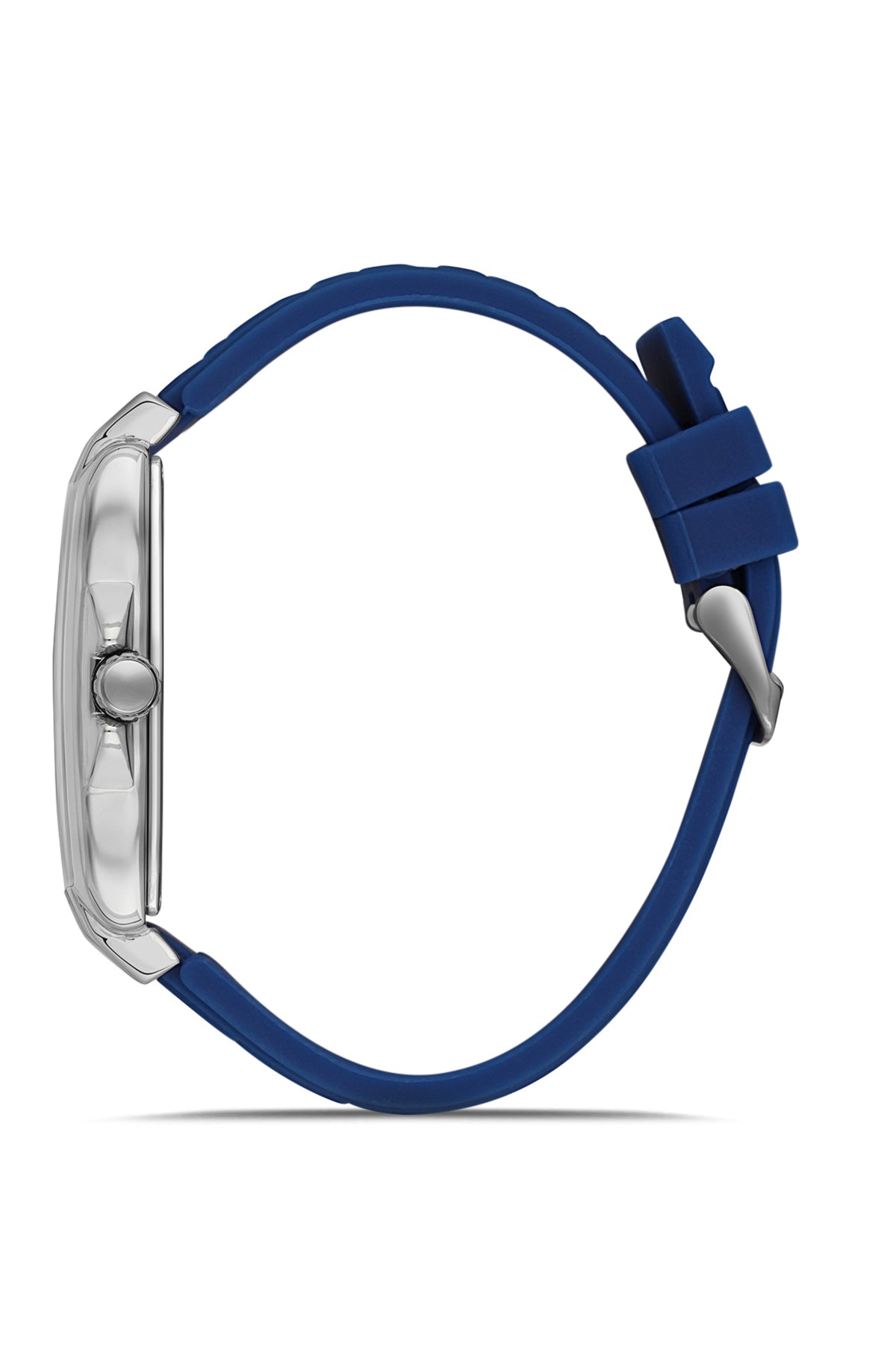 DAVID GUNER Gümüş Kaplamalı Mavi Kadranlı Erkek Kol Saati - DG-8622GD-L3