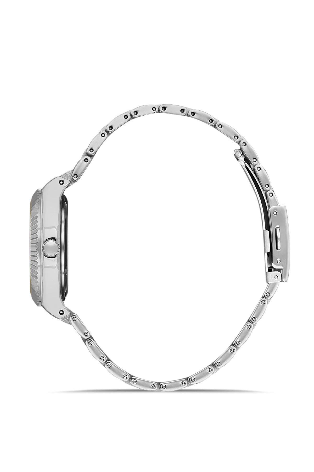 DAVID GUNER Silver Plating Blue Dial Women's Watch