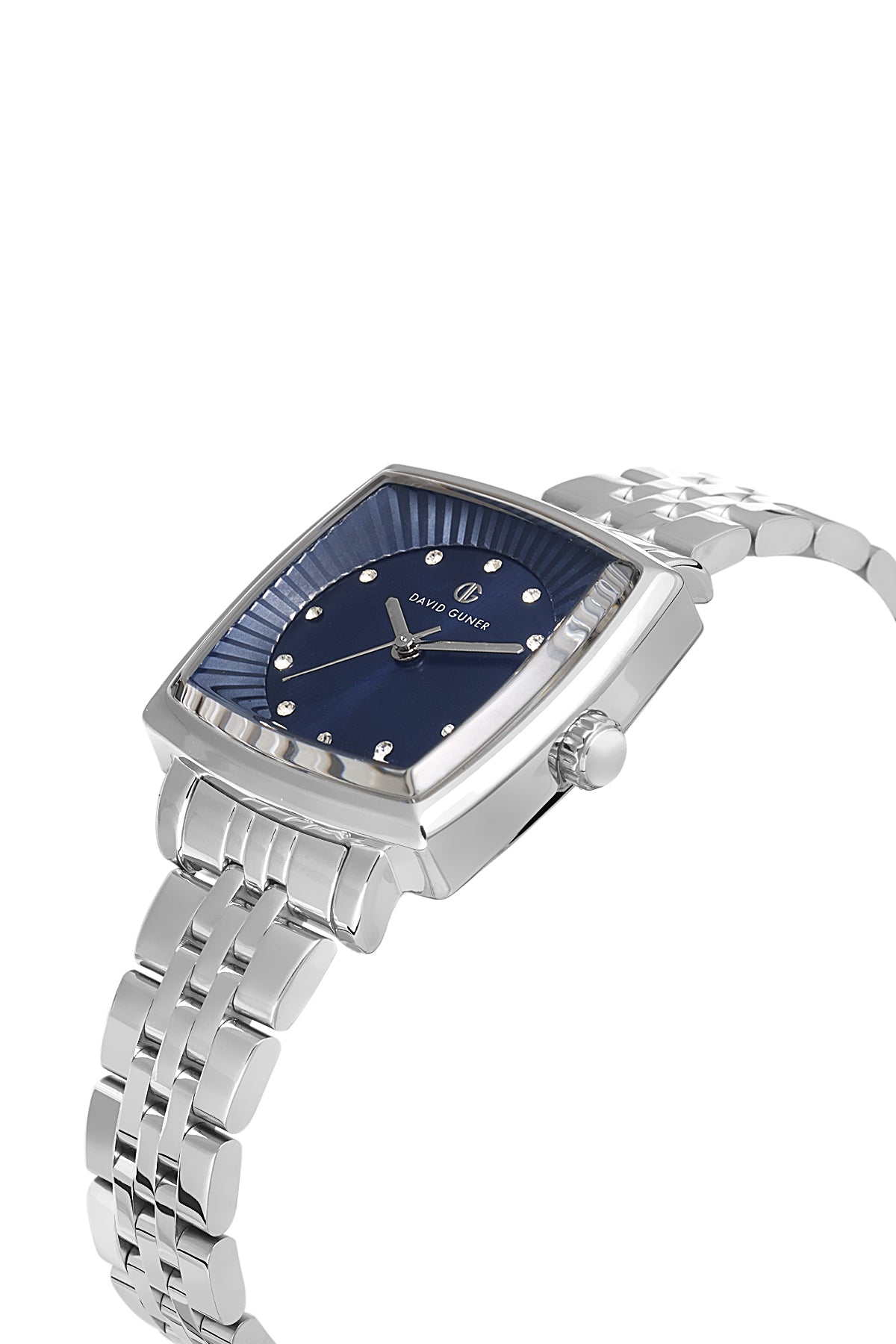 Davıd Guner Silver Plating Blue Dial Women's Watch