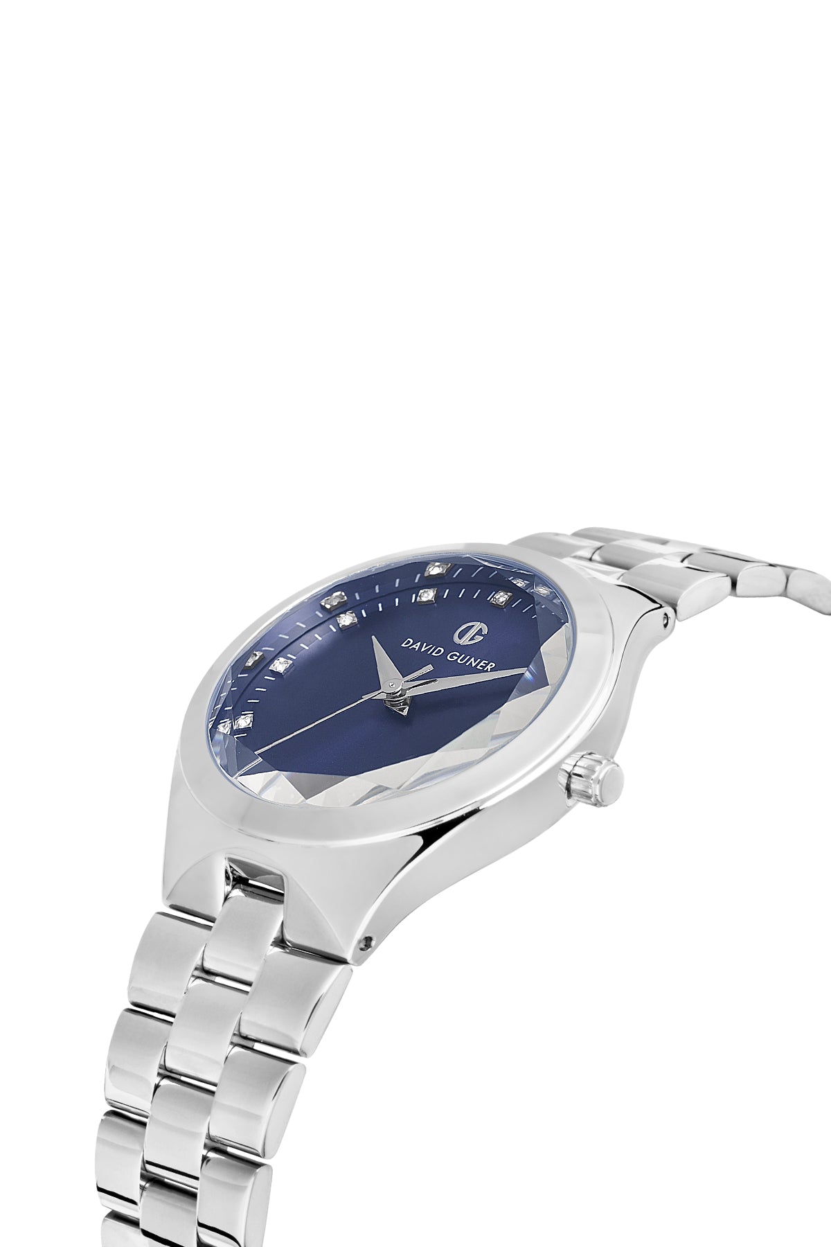 DAVID GUNER Gümüş Kaplama Mavi Kadranlı Kadın Kol Saati - DG-8829LA-A3