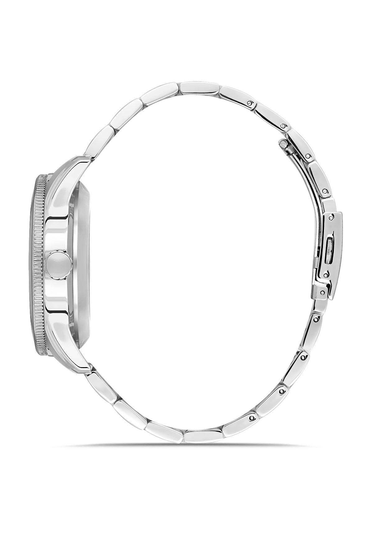 DAVID GUNER Gümüş Kaplamalı Mavi Kadranlı Otomatik Erkek Kol Saati - DG-8675GA-A3